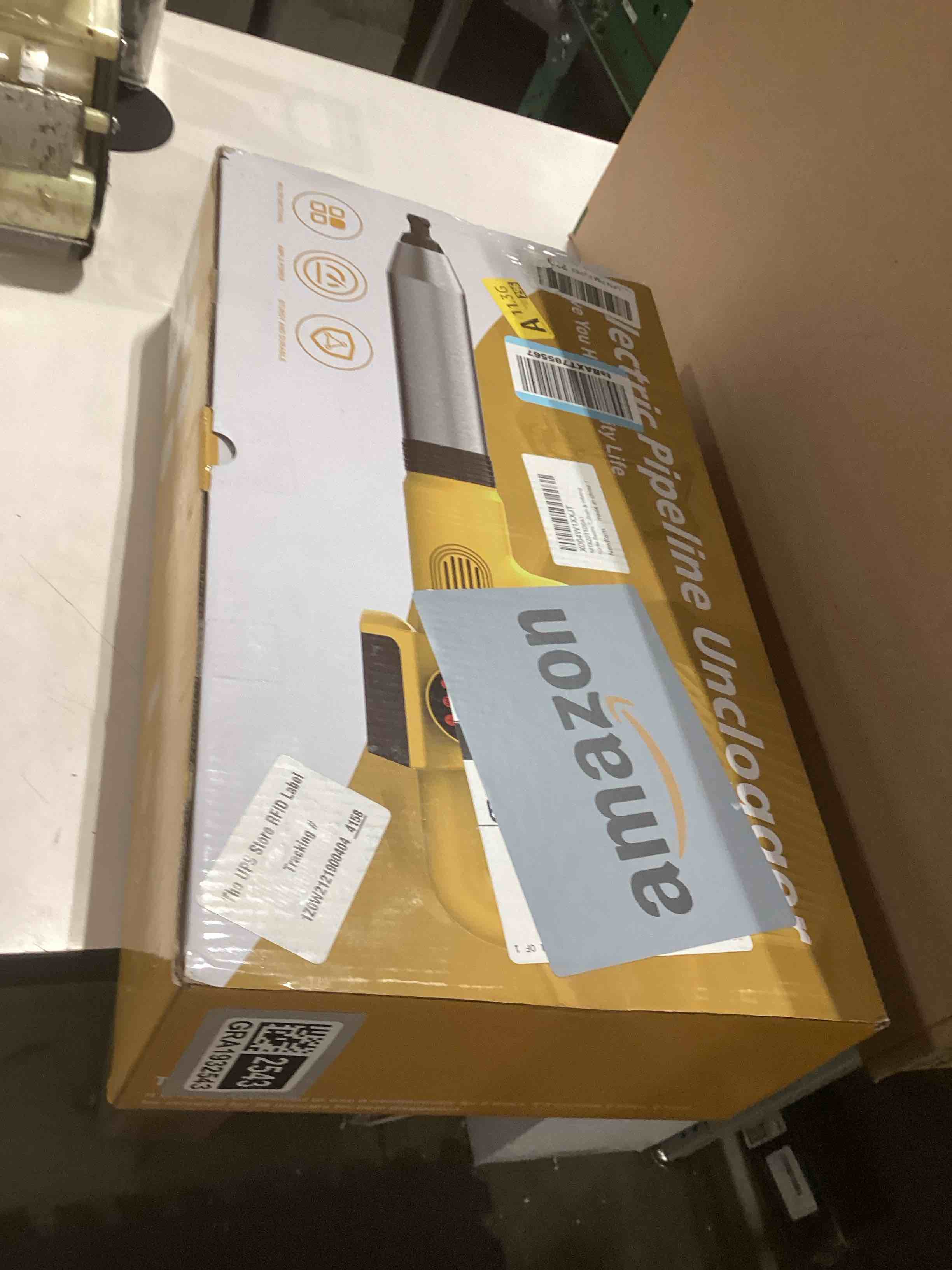 Condition photo showing As Is for Ecarke 2-in-1 Electric Toilet Plunger & Inflator Compatible with DeWalt 20V Battery-LCD Digitally Adjusted & 5 Heads,High Pressure Unclogger for Toilet,Drain Unclogging&Outdoor Inflation-Tool Only