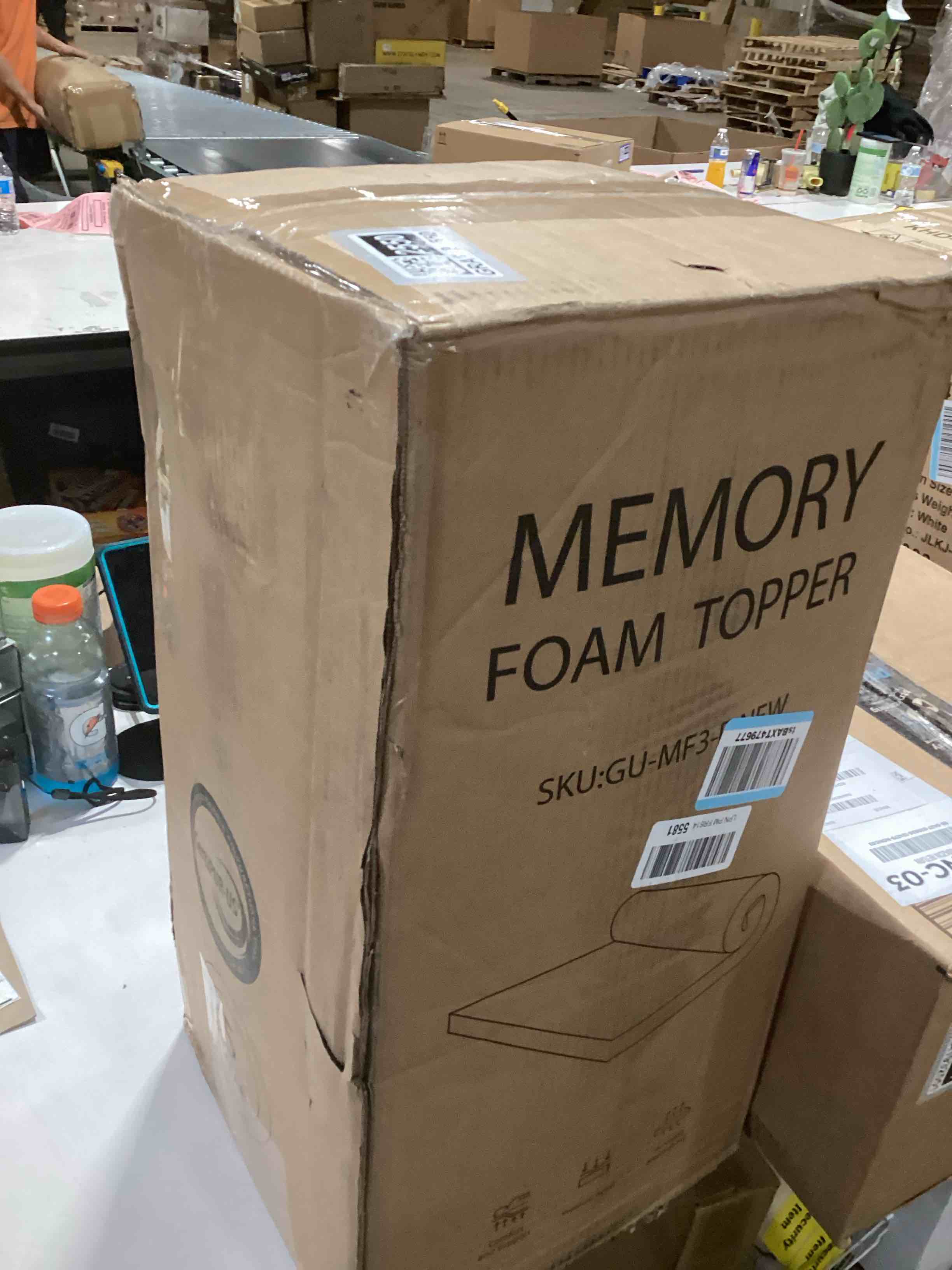 Condition photo showing Good Condition for Extra Firm Mattress Topper Full Size 3 Inch, Pain Relieving Foam Bed Topper for Extra Support, Gel Memory Foam&High-Density Foam Mattress Pad, CertiPUR-US Certified Extra Firm 3 Inch Full