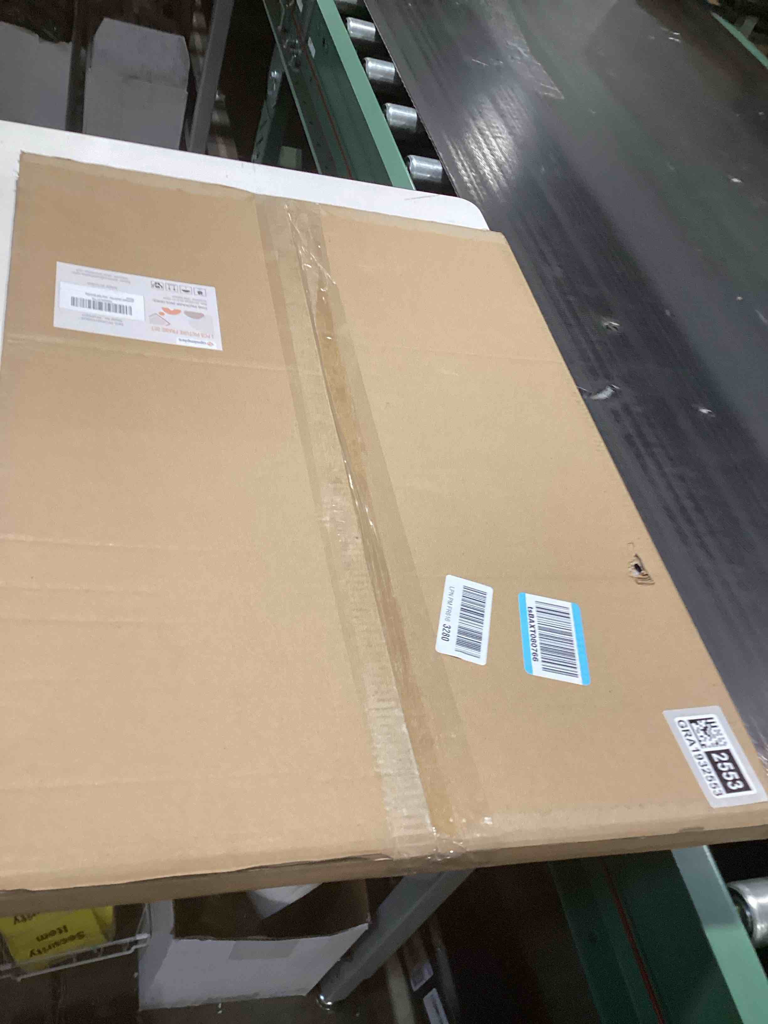 Condition photo showing Good Condition for upsimples 20x28 Picture Frame Black 3 Pack, Scratch-Proof Poster Frames 20 x 28 for Photo Gallery - Slide-In Strips, Horizontal or Vertical Wall Mounting Black 20x28