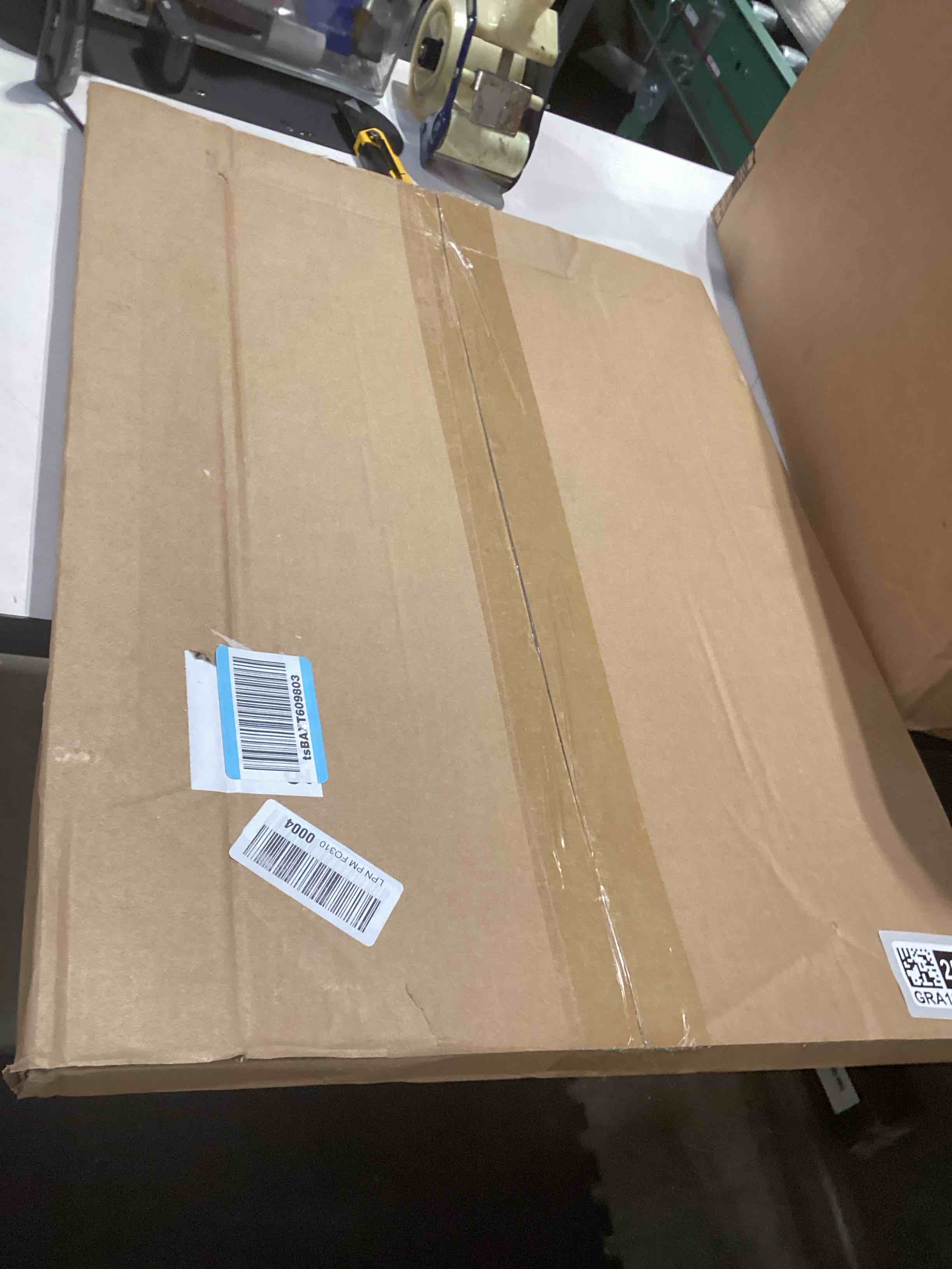 Condition photo showing As Is for Light Walnut 18x24 - Single Frame - Rustic Woodgrain 18 x 24 Poster Frame with Plexiglass for Wall Gallery Display, 18x24 Picture Frame for Puzzles, Artwork, Photos and Posters - Ideal Christmas Day Light Walnut 18x24 in