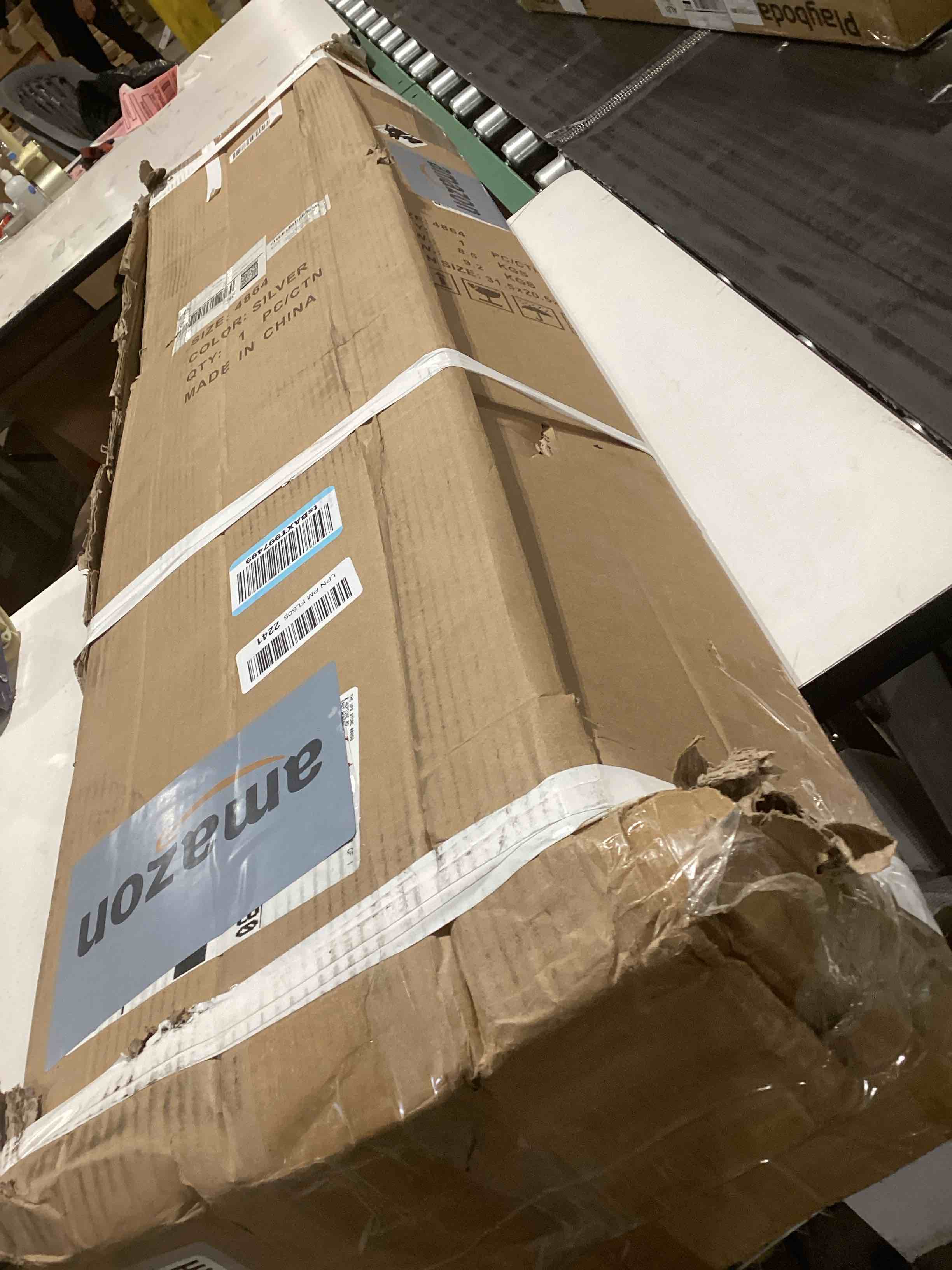 Condition photo showing As Is for GCCSJ Drywall Stilts, 48''-64'' Drywall Stilts for Adults Adjustable Heights Aluminum Stilt for Painting Painter Pruning Branches or Cleaning