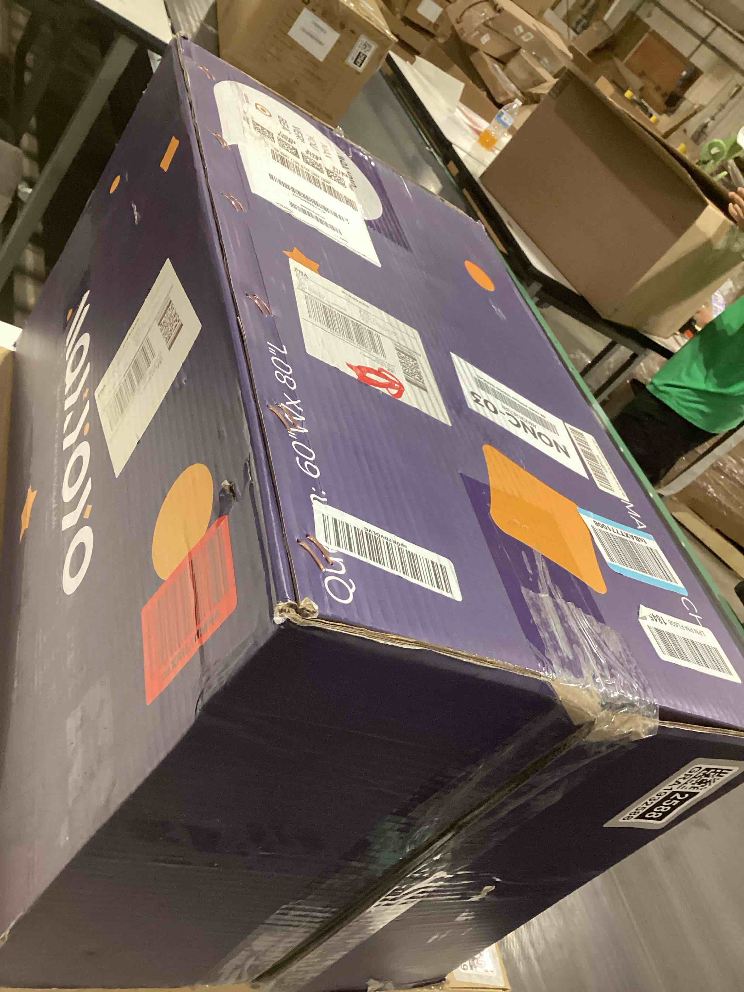 Condition photo showing Good Condition for MAXYOYO Bohemian Futon Floor Mattress Boho Floral Style Japanese Tatami Mat Foldable Bed Portable Camping Sleeping Pad Lounger Couch Bed, Queen Bohemian B Queen