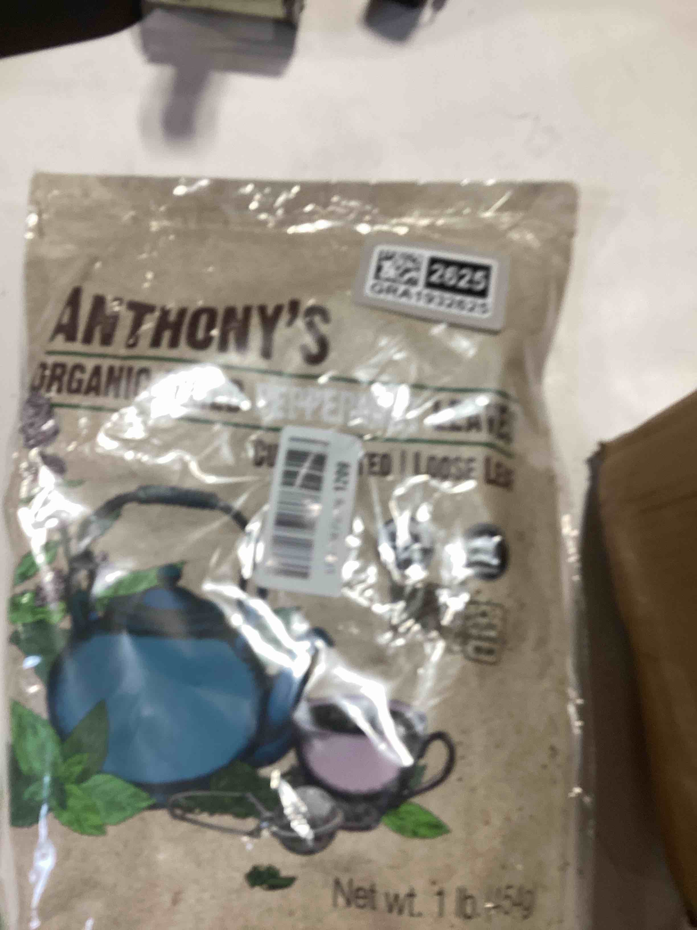Condition photo showing Good Condition for Anthony's Organic Peppermint Leaves, 1 lb, Gluten Free, Non GMO, Cut & Sifted, Keto Friendly 1 Pound (Pack of 1)