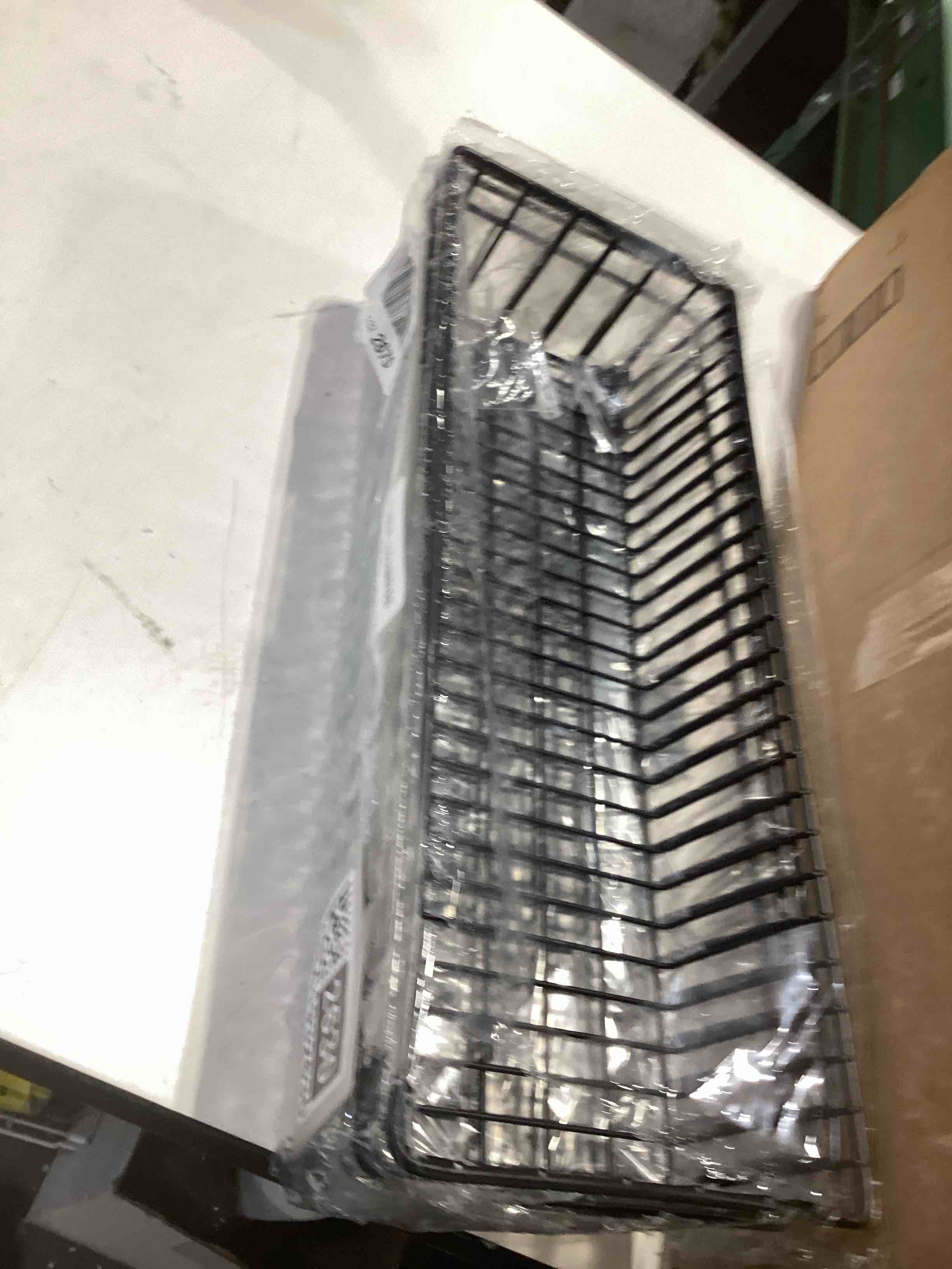 Condition photo showing Good Condition for Wetheny Farmhouse Décor Metal Wire Organizer Storage Basket Bin(4 Pack)-Toilet Paper Storage-Organization and Storage for Bedroom, Bathroom, Kitchen Cabinets, Pantry, Laundry Room, Garage (Black) 4PC Basket