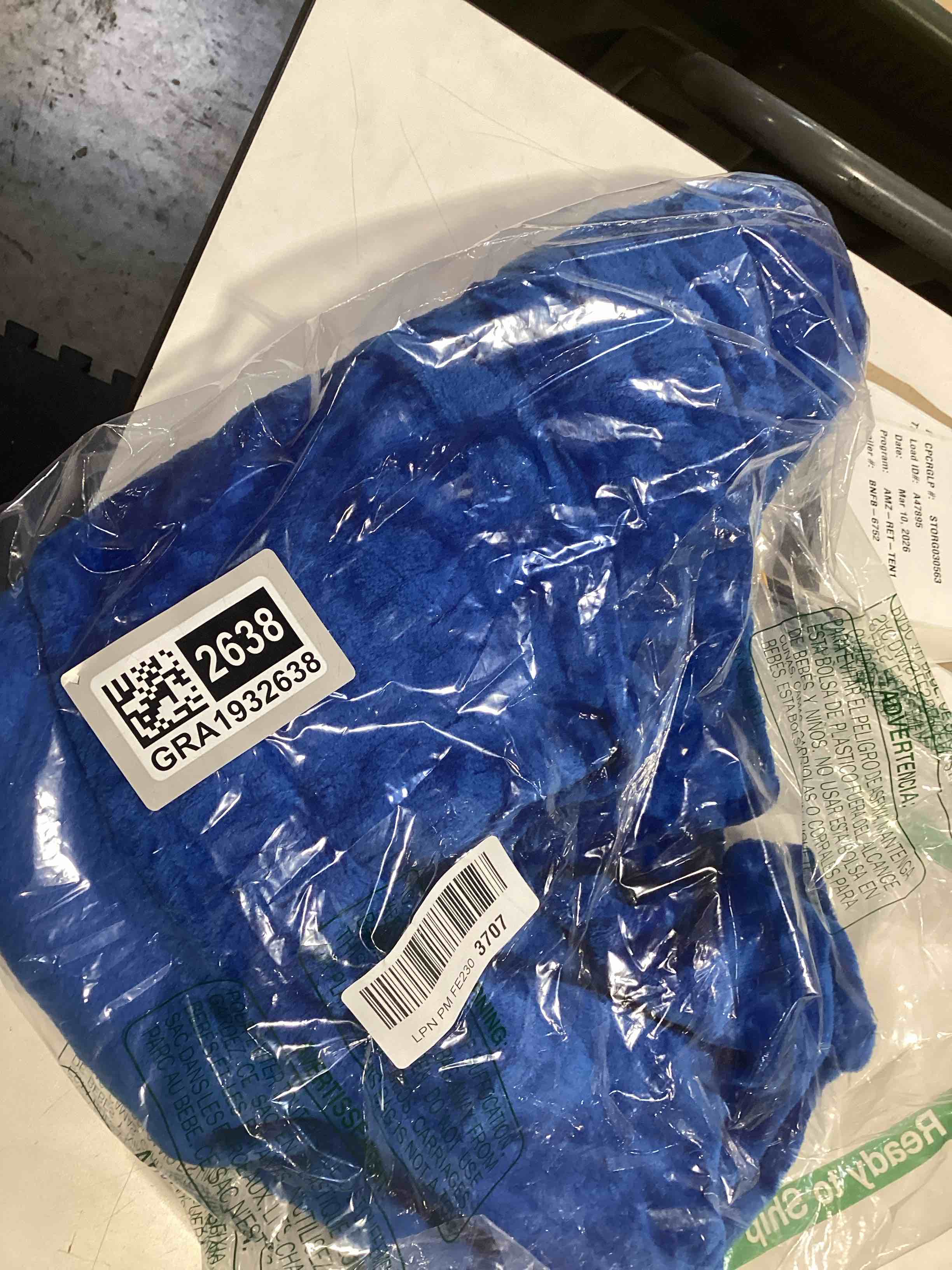 Condition photo showing Good Condition for Whale Flotilla Flannel Fleece Throw Blanket for Couch, Soft Fluffy Velvet Sofa Blanket with Decorative Vintage Pattern for All Season, Warm and Lightweight, 50x60 Inch, Royal Blue Royal Blue Throw(50"x60")