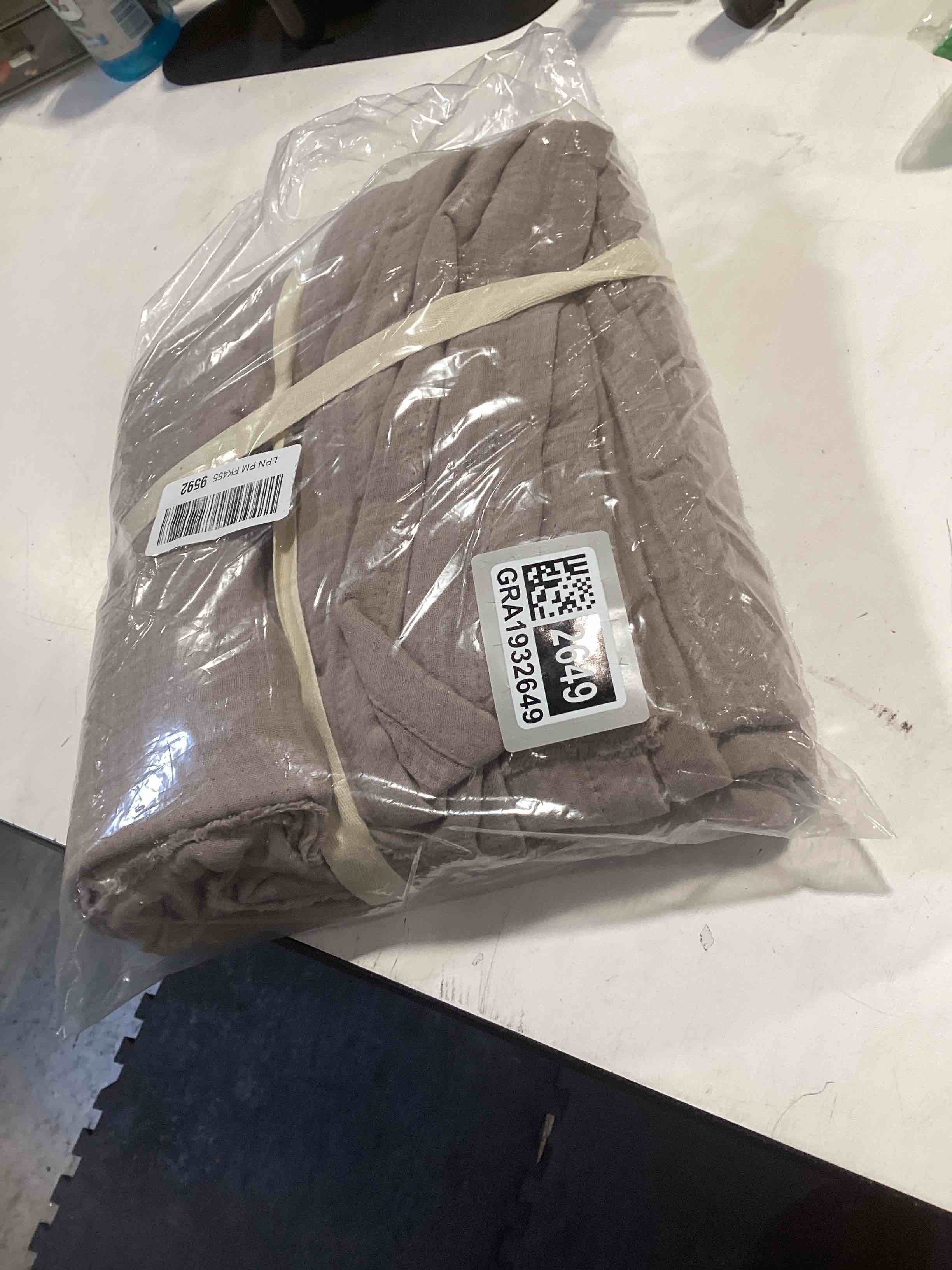 Condition photo showing Good Condition for Muslin Blanket - Pure 100% Turkish Cotton Airy Soft Light Versatile Gauze Throw Blanket for Bed, Couch, Sofa (Taupe, Twin XL Size (71" x 95" inch)) Taupe Twin XL Size ( 71" x 95" inch )