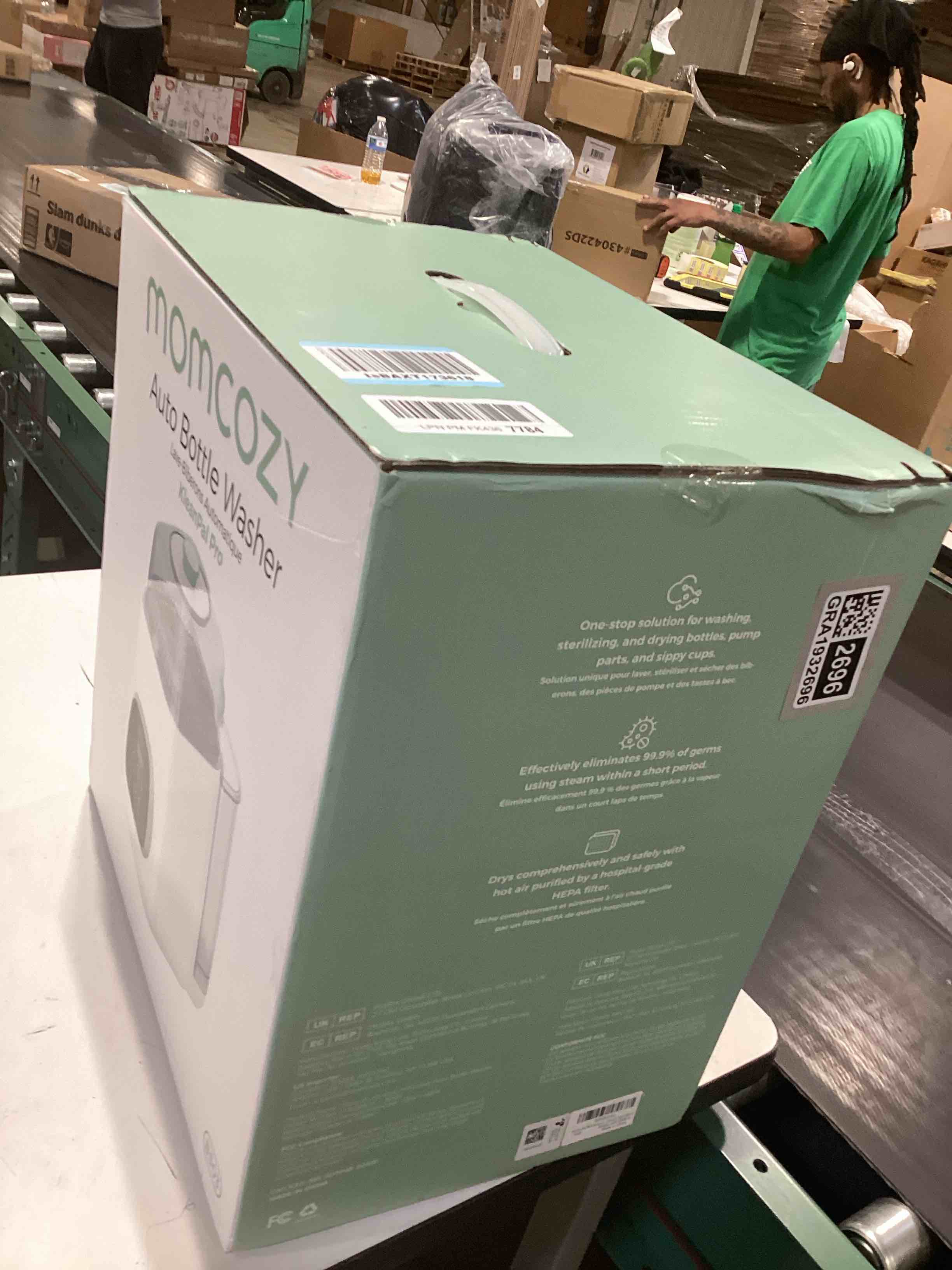 Condition photo showing As Is for Momcozy KleanPal Pro Baby Bottle Washer, Sterilizer & Dryer - All-in-One Cleaning Machine for Bottles, Pump Parts & Baby Essentials - Time-Saving & Effortless Care