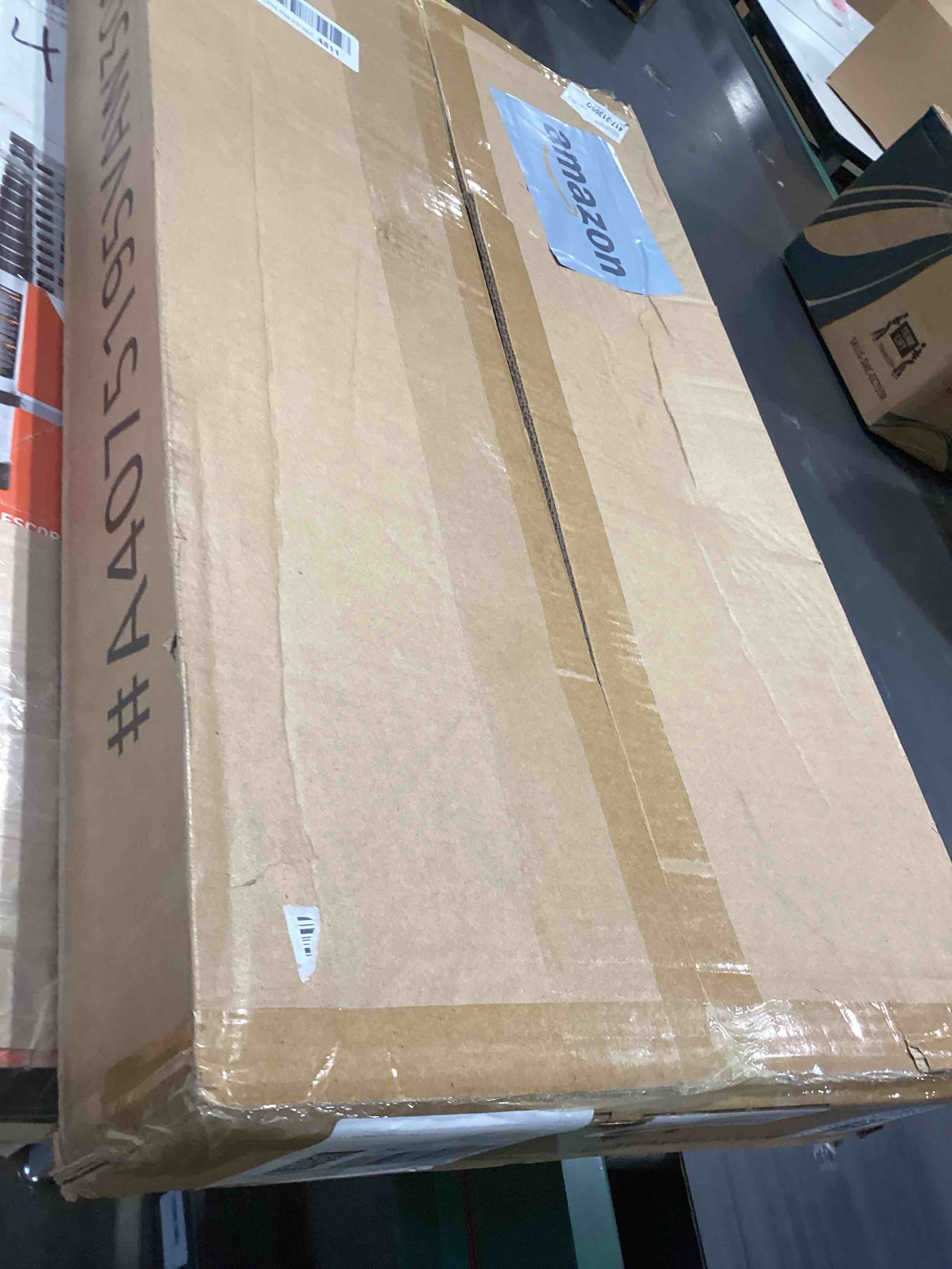 Condition photo showing As Is for IZEUK Heavy Duty Rolling Garment Rack Wire Clothes Rack for Hanging Clothes (White, 3 Tier with 2 Rod, 29.5" W x 15.7" D x 75" H) White 3 Tier with 2 Rods, 15.7"D x 29.5"W x 75"H