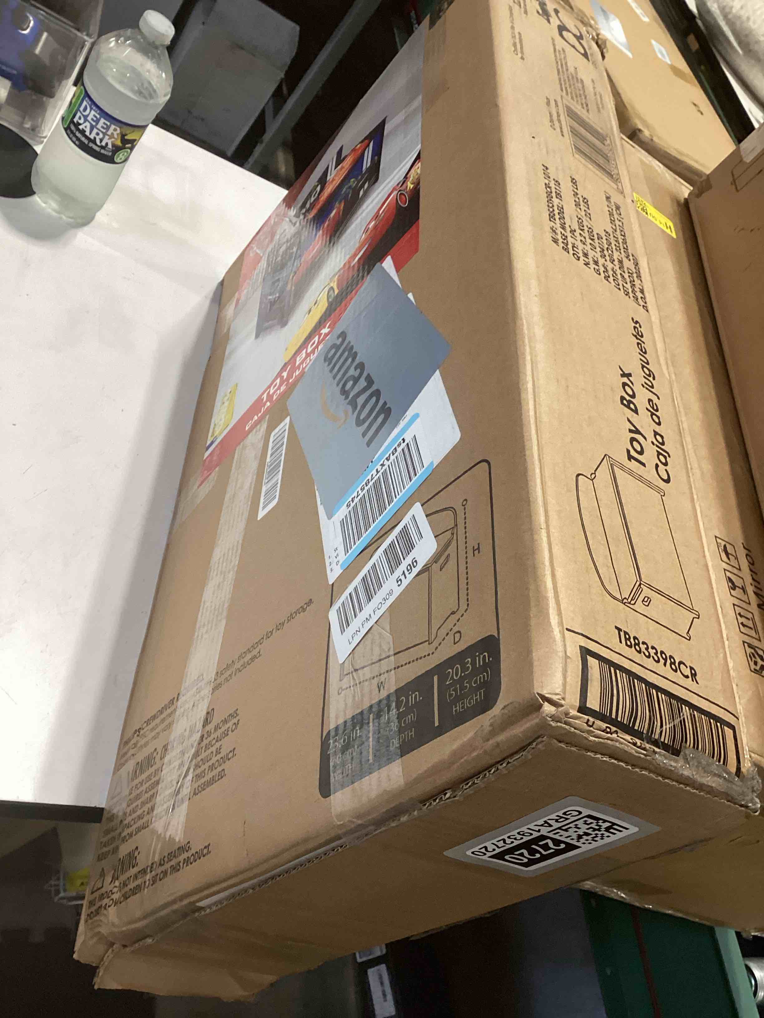 Condition photo showing Good Condition for Delta Children Deluxe Toy Box, Disney/Pixar Cars