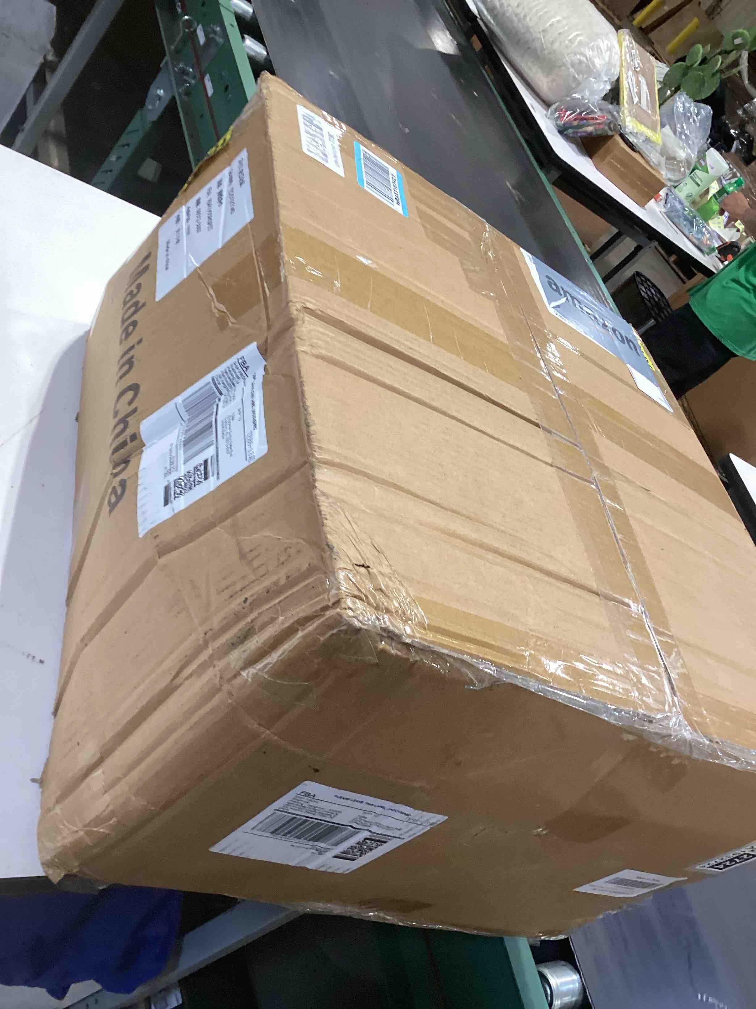 Condition photo showing Good Condition for 12x15 Washable Area Rug Beige Neutral Abstract Living Room Large Carpet Non Slip Bedroom Indoor Office Dining Room Low Pile Thin Rug Beige 12' x 15' (Rectangular)