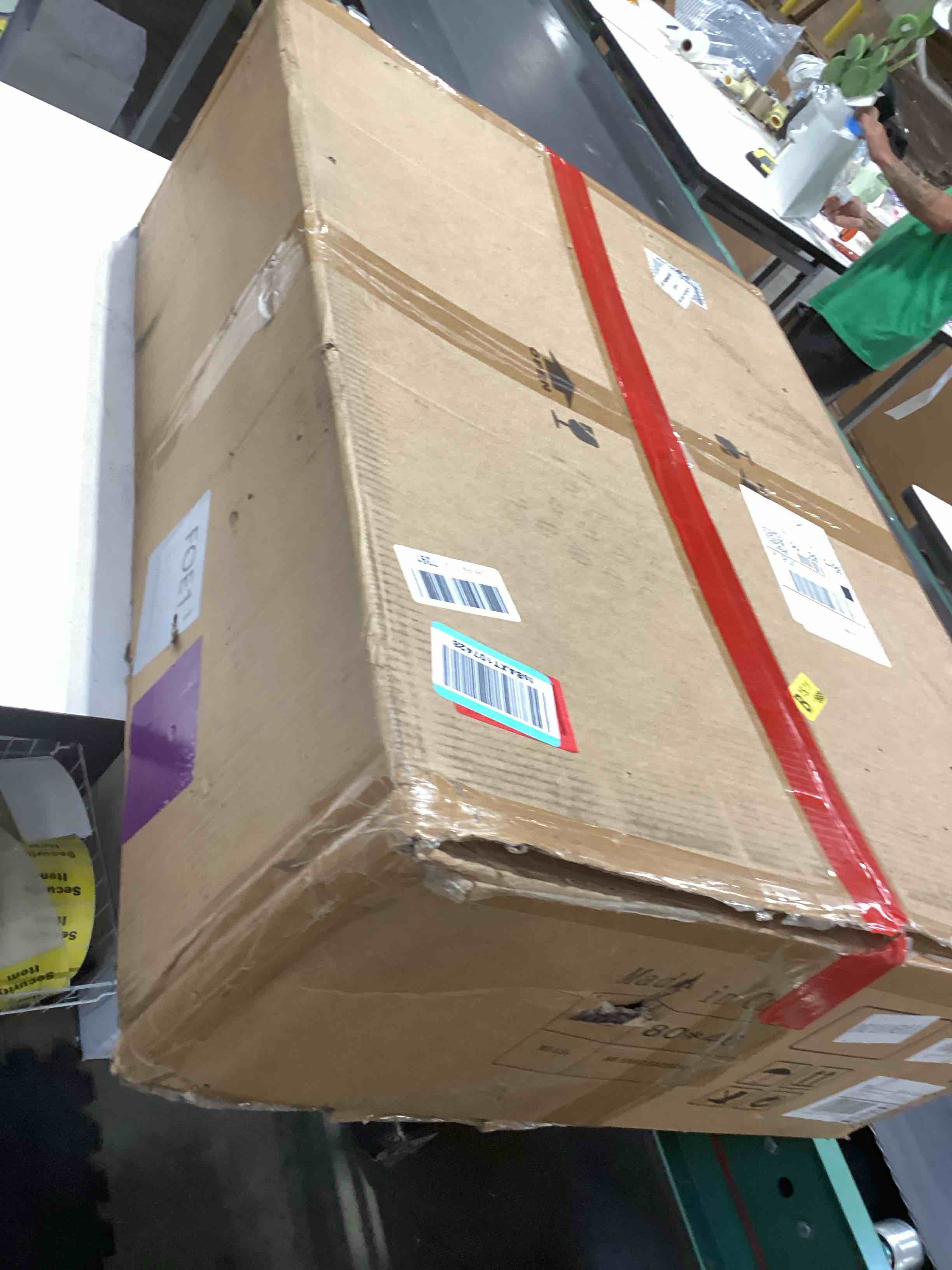 Condition photo showing As Is for Waterfall Kitchen Sink,Stainless Steel Single Bowl Digital Display Smart Drop In Kitchen Sink With Various Accessories (Dark Gray, 31.5"x17.7"x8.7") Dark Gray 31.5"x17.7"x8.7"