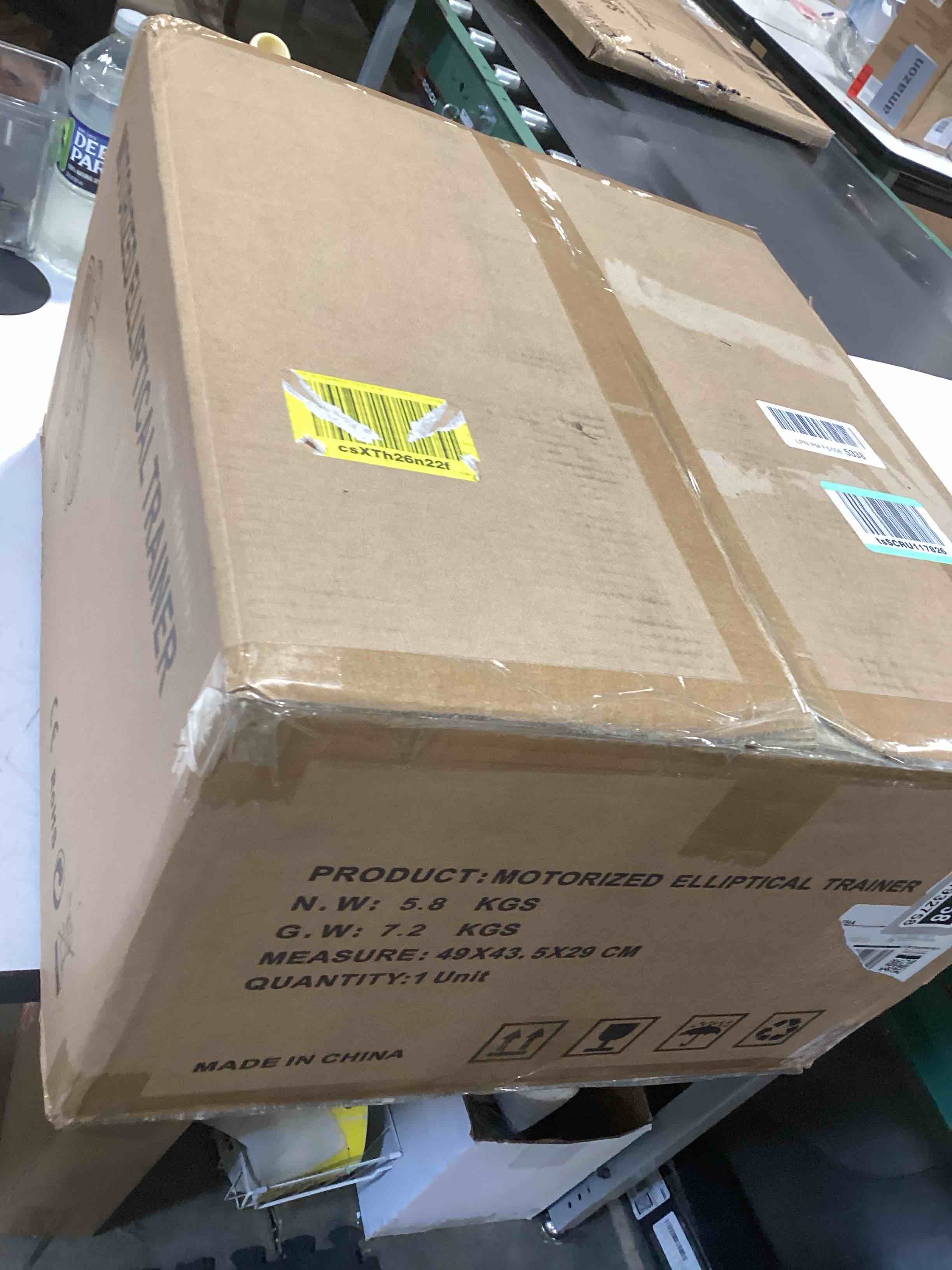 Condition photo showing Good Condition for Under Desk Elliptical Machine, Electric Elliptical Leg Exerciser for Seniors with 12 Adjustable, Portable Quiet Elliptical Exercise Machine, Seated Pedal Exerciser with Remote Control