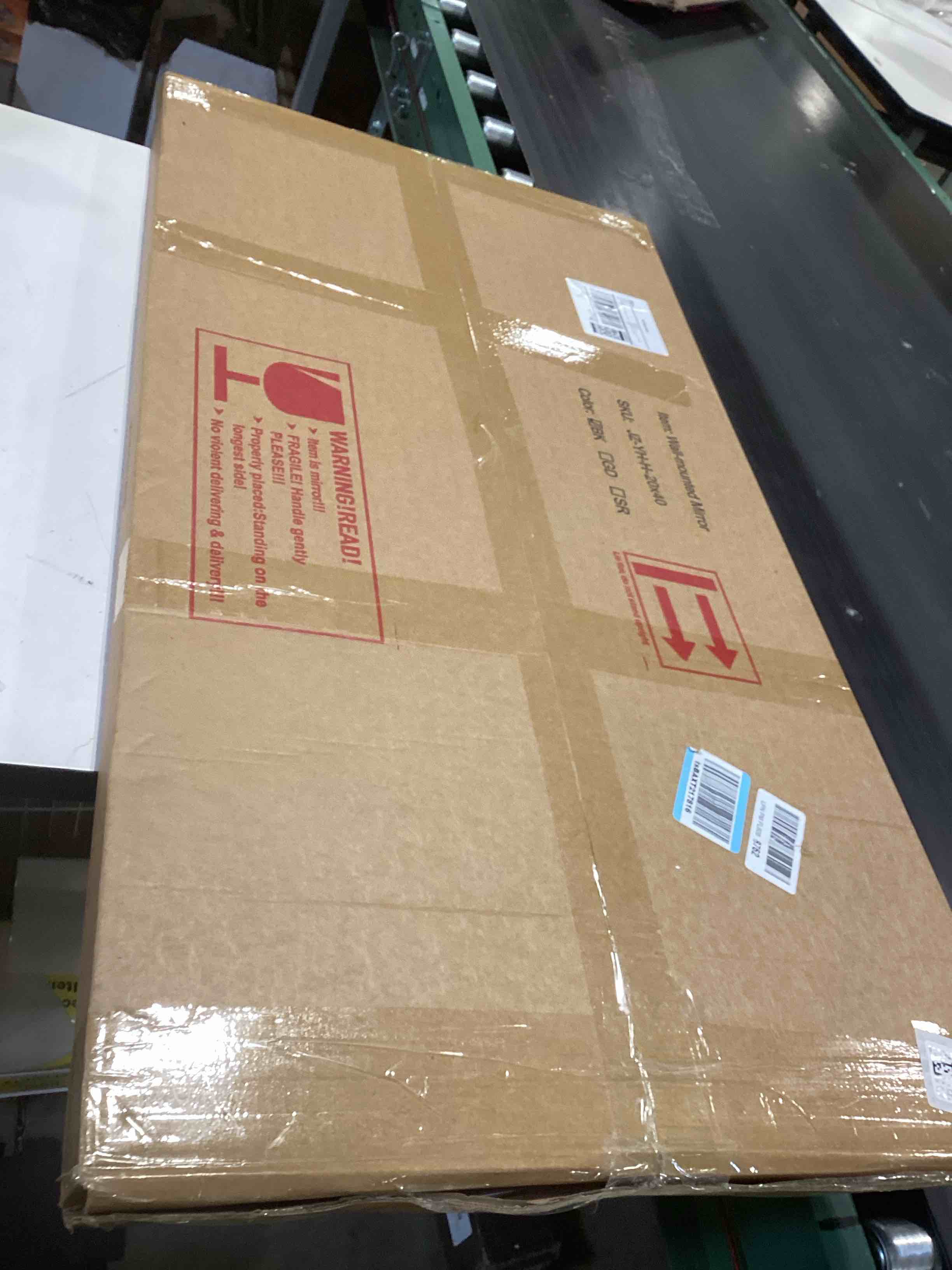 Condition photo showing Good Condition for Arched Mirror, 20’’x40’’ Black Arch Mirror for Bathroom, Arched Bathroom Mirror with Frame, Modern Wall Mounted Mirror for Over Sink Mantle Bedroom Vanity Living Room Entryway Black 40''L x20''W