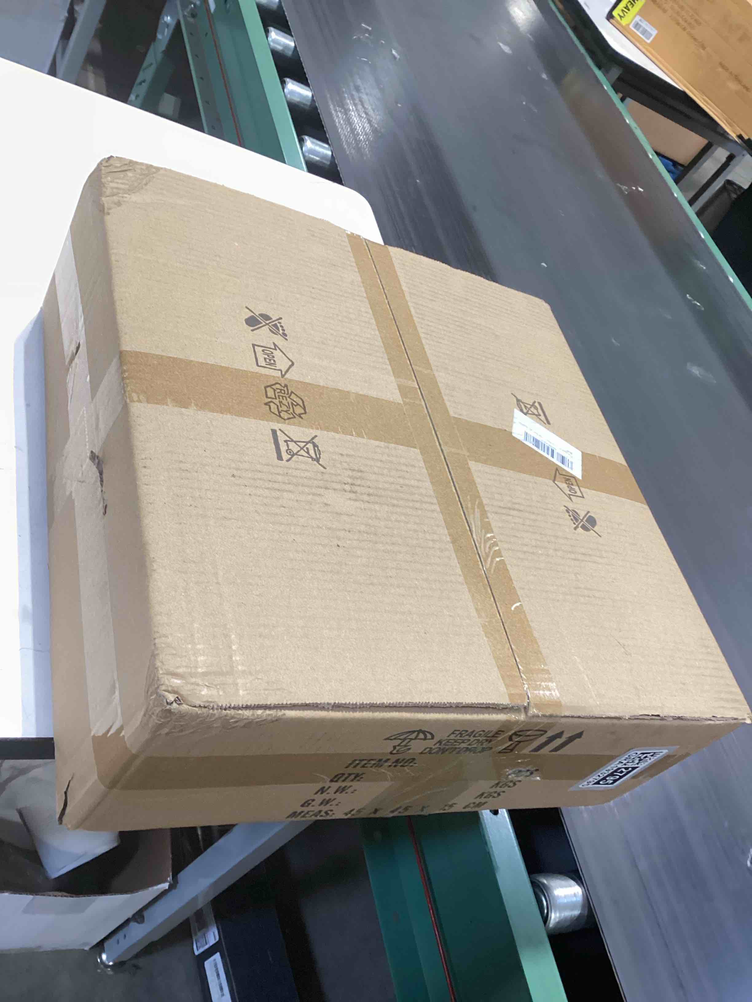 Condition photo showing Good Condition for Finktonglan 16" Crystal Chandelier Semi Flush Mount Ceiling Light, Modern 2-Ring LED Crystal Ceiling Light Fixture, Warm White 3000K, Non-Dimmable for Bedroom Living Room Dining Room 16'' Warm Light