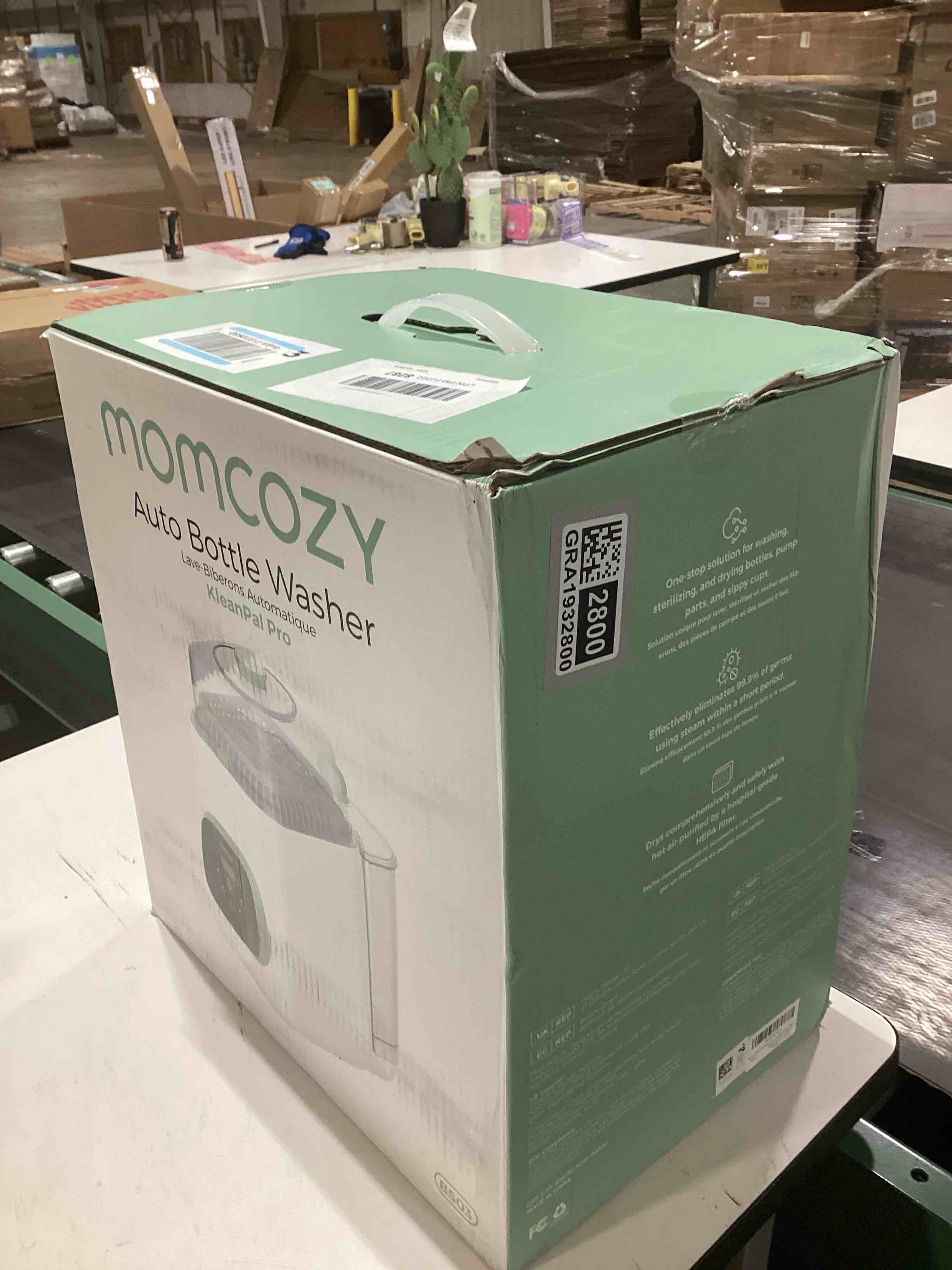 Condition photo showing Good Condition for Momcozy KleanPal Pro Baby Bottle Washer, Sterilizer & Dryer - All-in-One Cleaning Machine for Bottles, Pump Parts & Baby Essentials - Time-Saving & Effortless Care