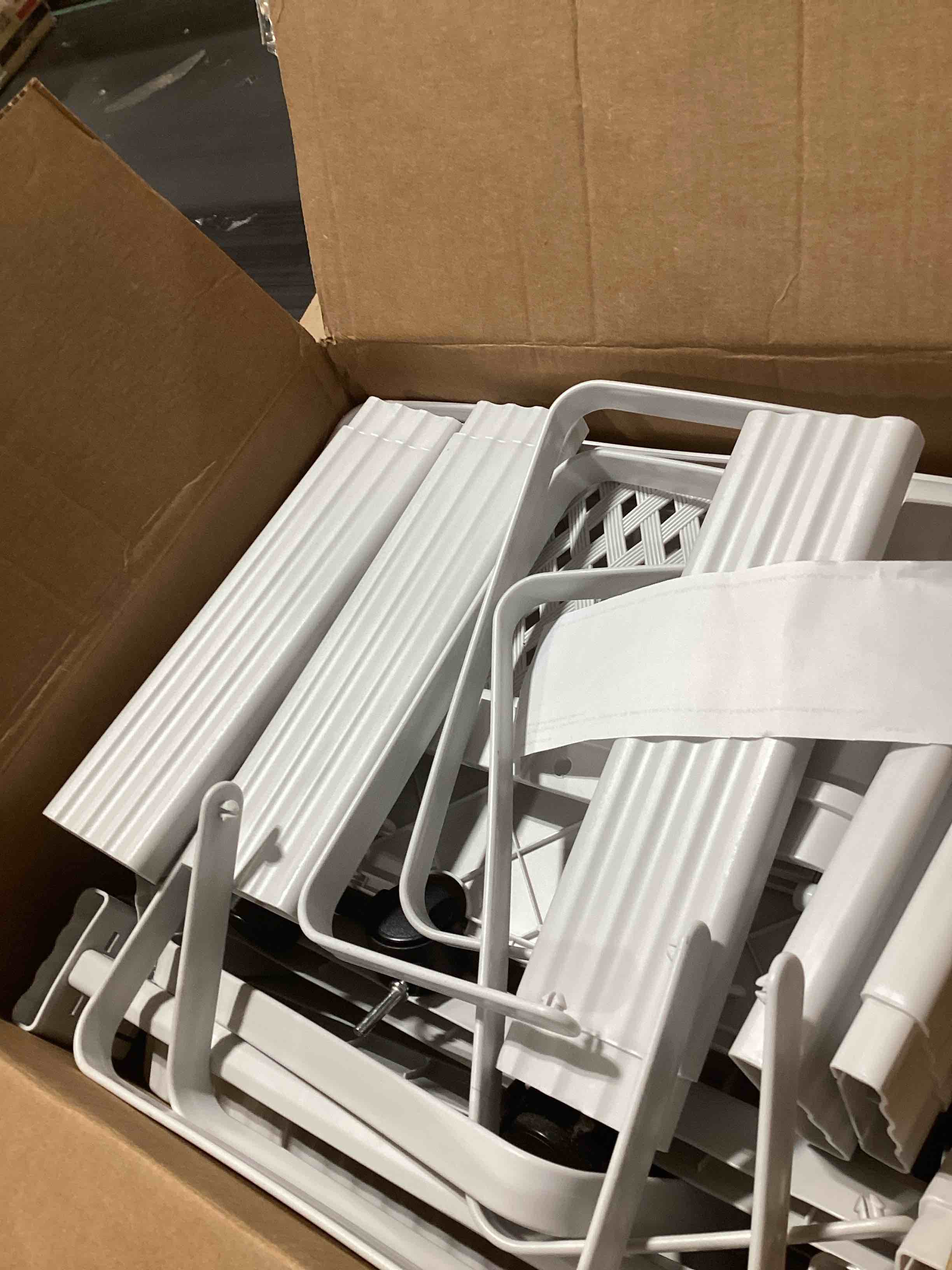 Condition photo showing As Is for 4 Tier Laundry Basket Organizer, 92L Vertical Laundry Hamper, Removable Rolling Sorter Baskets With Wheels for Small Space, Dorm, Bathroom, Bedroom