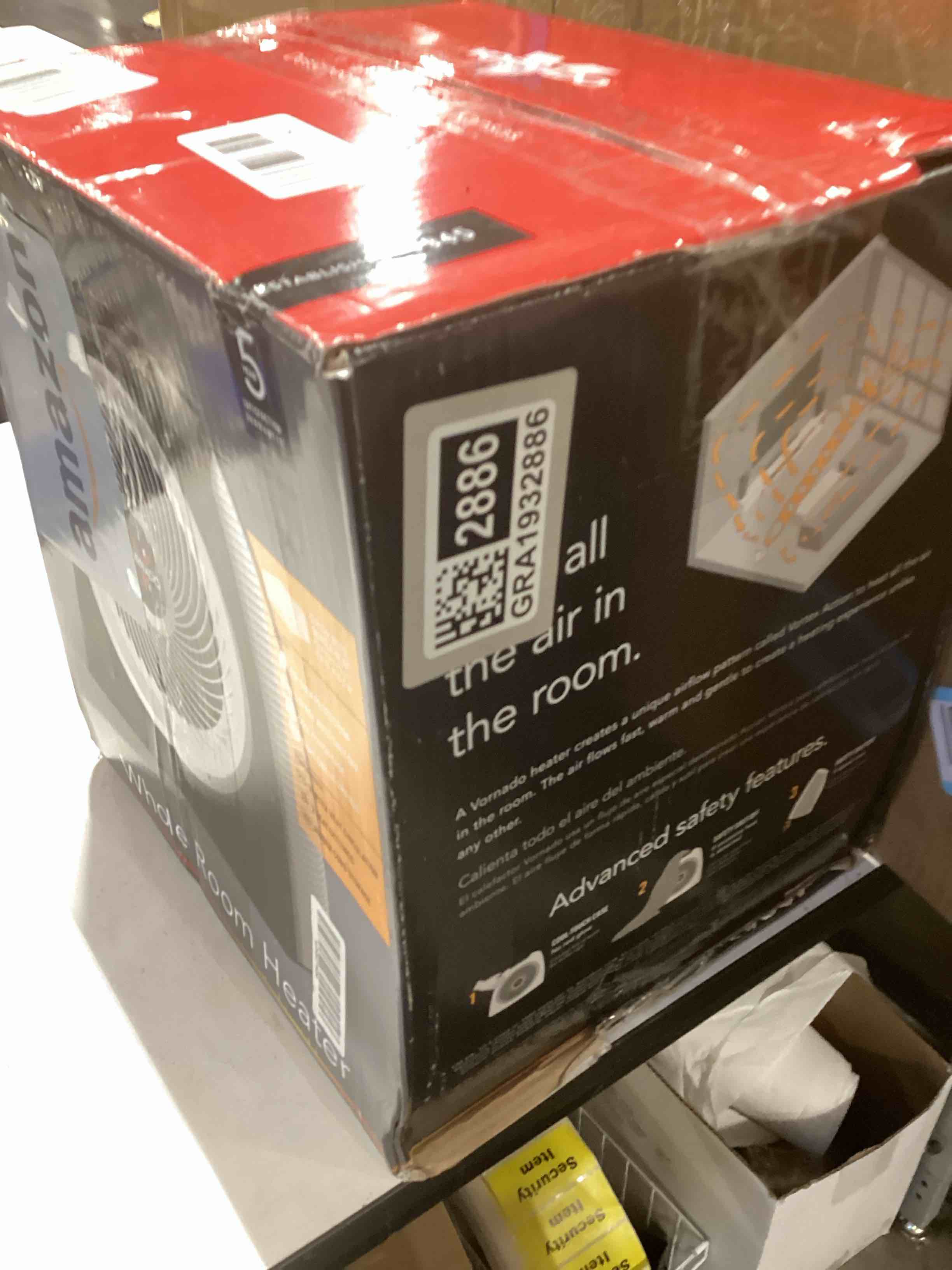 Condition photo showing As Is for Vornado VH10 (2025) Space Heater for Indoor Use, Adjustable Thermostat, 2 Heat Settings, Advanced Safety Features, Integrated Carry Handle, Large Heater for Bedroom and Living Room, Quiet, Black VH10 (2025 Model)