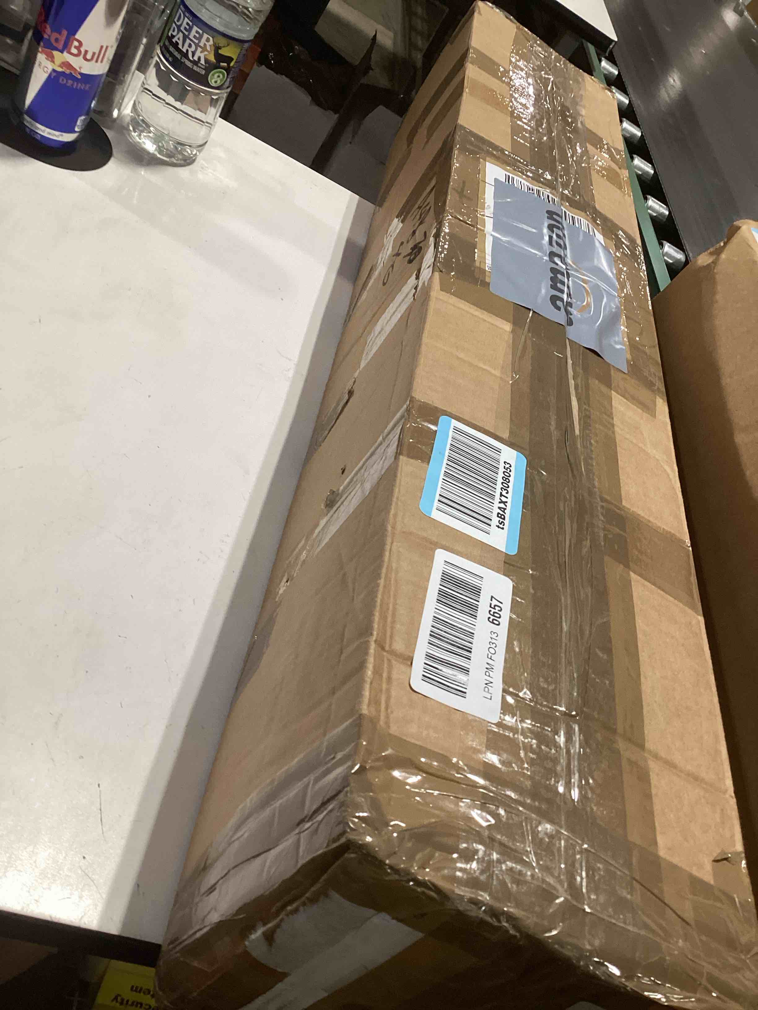 Condition photo showing As Is for Faux White Cherry Blossom 6ft(72in) Artificial Floor Plant for Indoor Decor Natural Potted Tree with Texture Flowers and Realistic Wood Trunk for Home Living Room,Office Perfect Housewarming Gift Cherry Blossom(white 7) 6ft