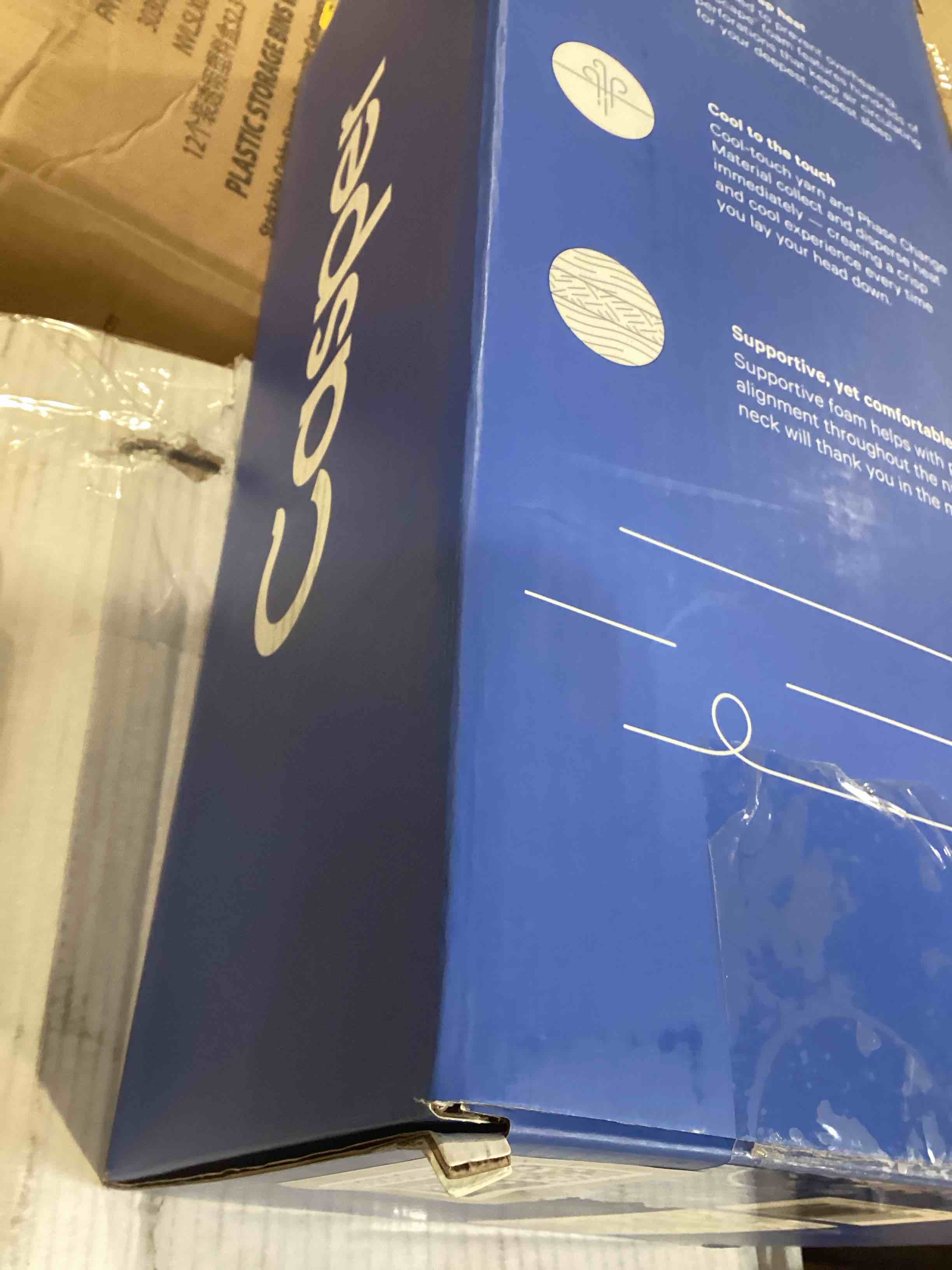 Condition photo showing Good Condition for Casper Sleep Essential Cooling Foam Pillow, Standard Size – Firm Memory Foam with Cooling Cover, Supports Side Sleepers, Breathable & Pressure-Relieving Standard Essential Cooling Foam Pillow Single Pack