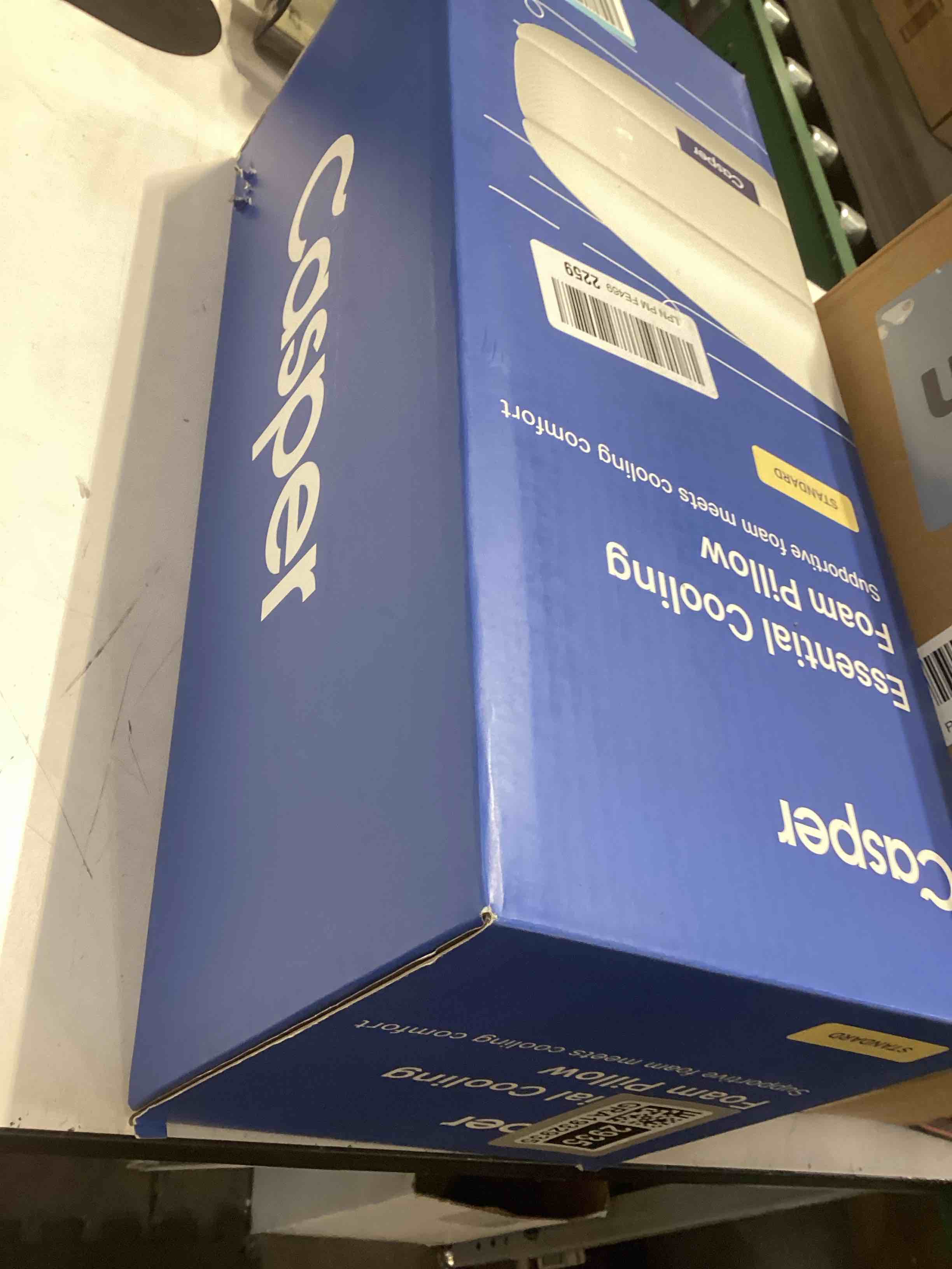 Condition photo showing Good Condition for Casper Sleep Essential Cooling Foam Pillow, Standard Size – Firm Memory Foam with Cooling Cover, Supports Side Sleepers, Breathable & Pressure-Relieving Standard Essential Cooling Foam Pillow Single Pack