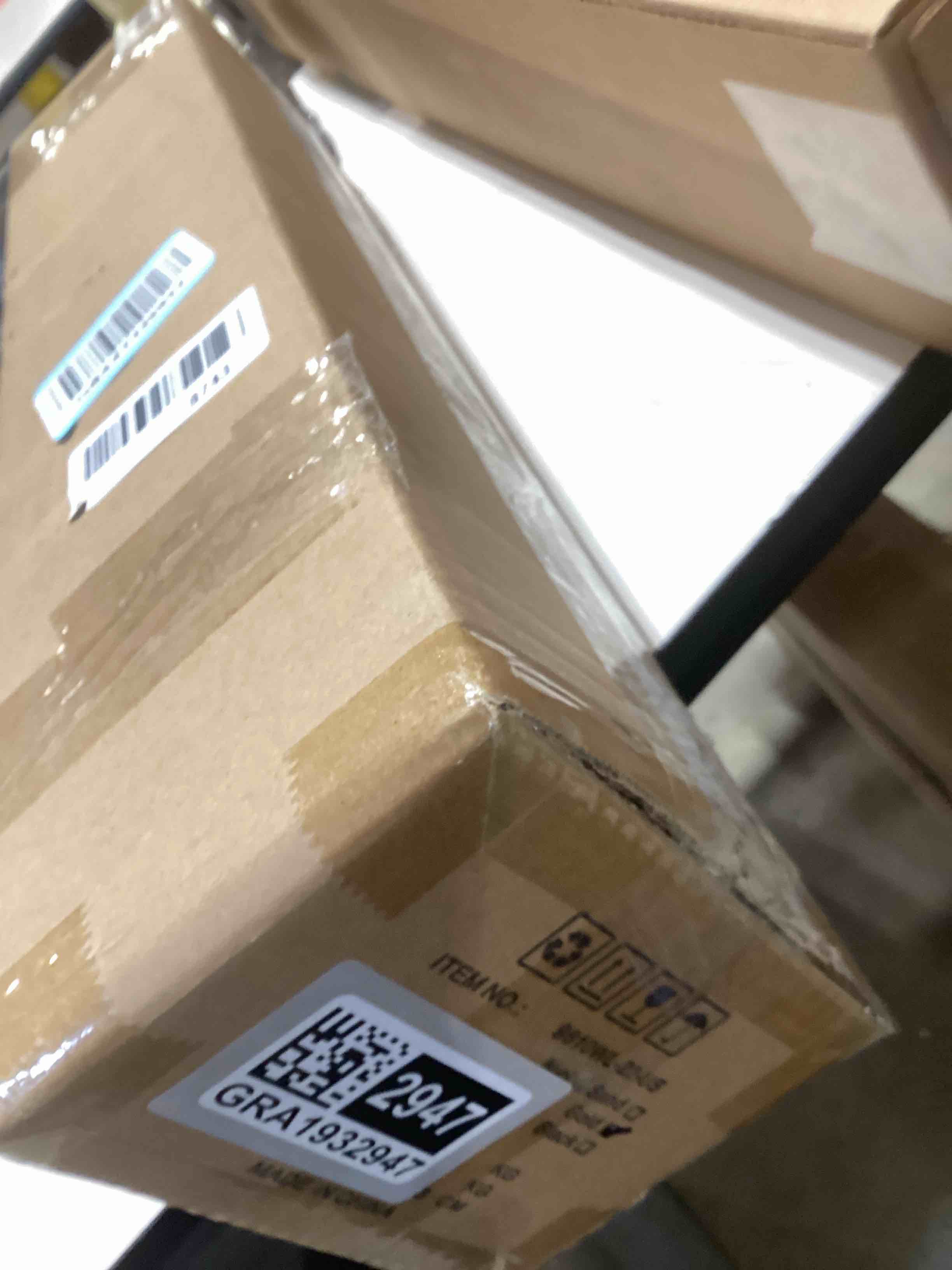 Condition photo showing As Is for Modern Wall Sconce 22 Ihch Gold Bathroom Sconces LED Wall Lighting Fixtures with Acrylic Shade Hardwired Long Vanity Lights Over Mirror for Bedroom Living Room Hallway Gold 22.2 Inch-1 Pack