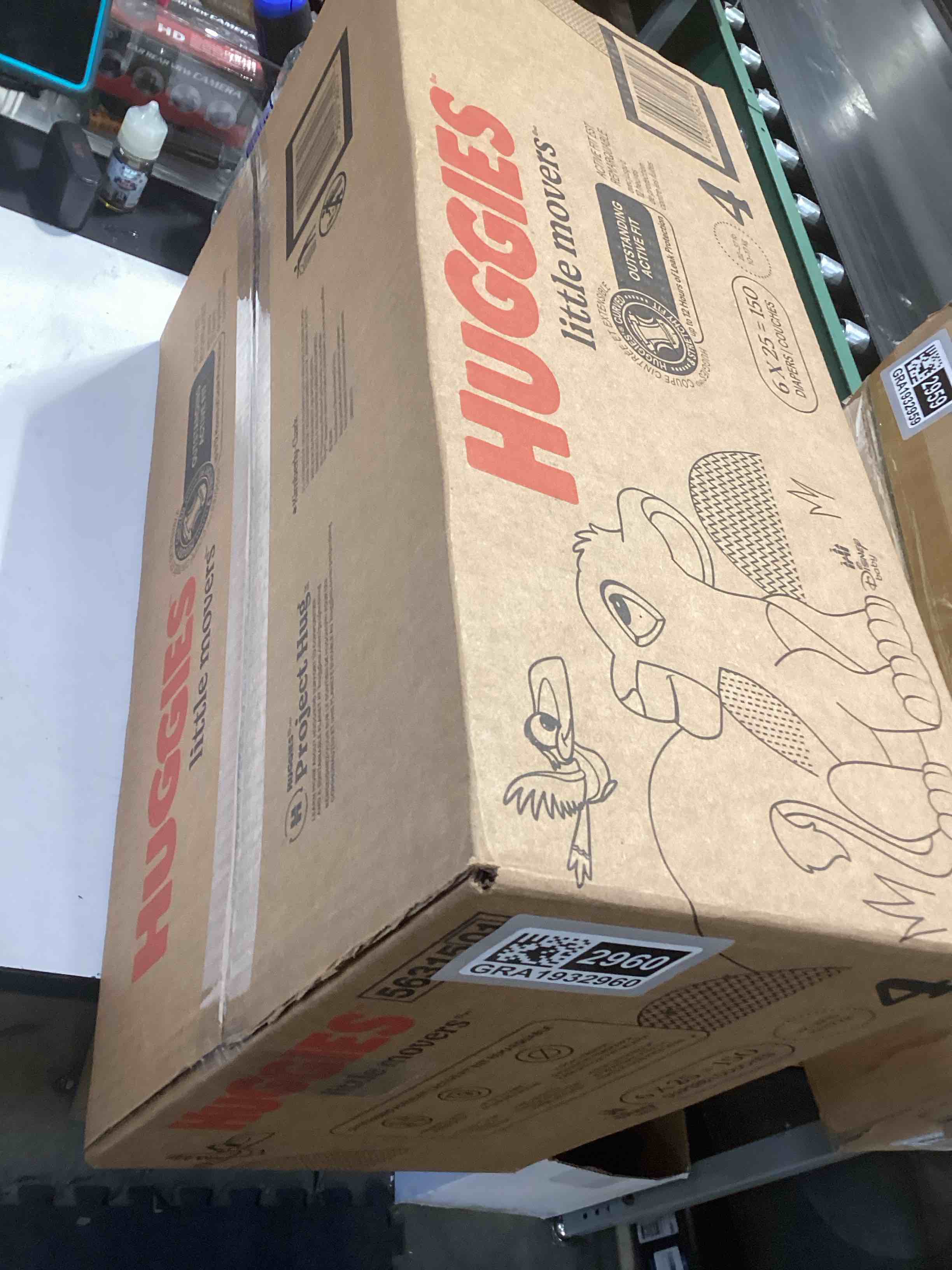 Condition photo showing Good Condition for Huggies Little Movers Disposable Diapers - Econ+ Pack - Size 4 - 150ct