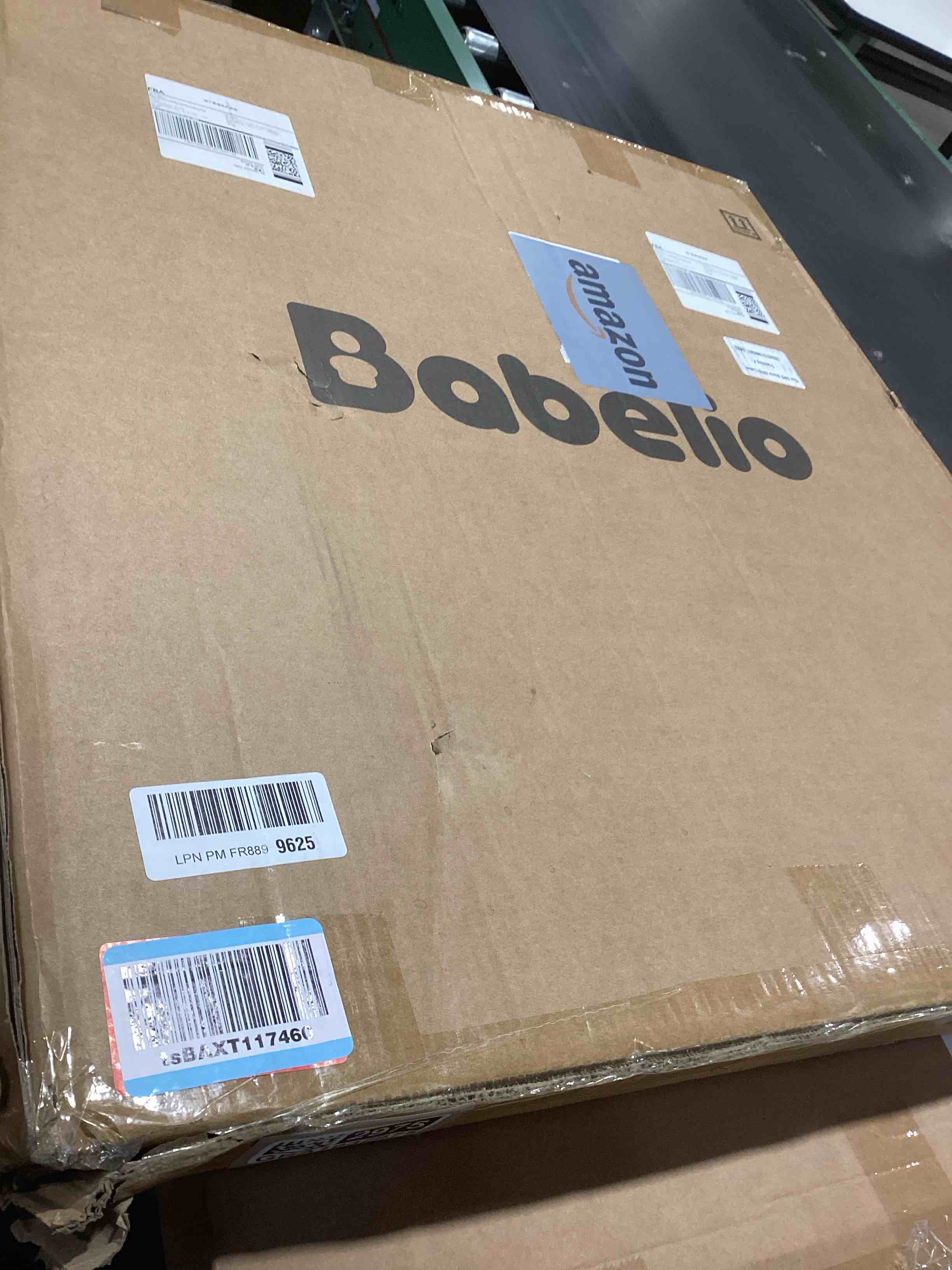 Condition photo showing Good Condition for Babelio Upgraded Baby Gate with Cat Door, 29-43" Auto Close Durable Dog Gate for Stairs, Doorways and House, Easy Walk Thru Safety Gate with Pet Door Includes 4 Wall Cups, Black Black 29-43" Wide, 30" Tall