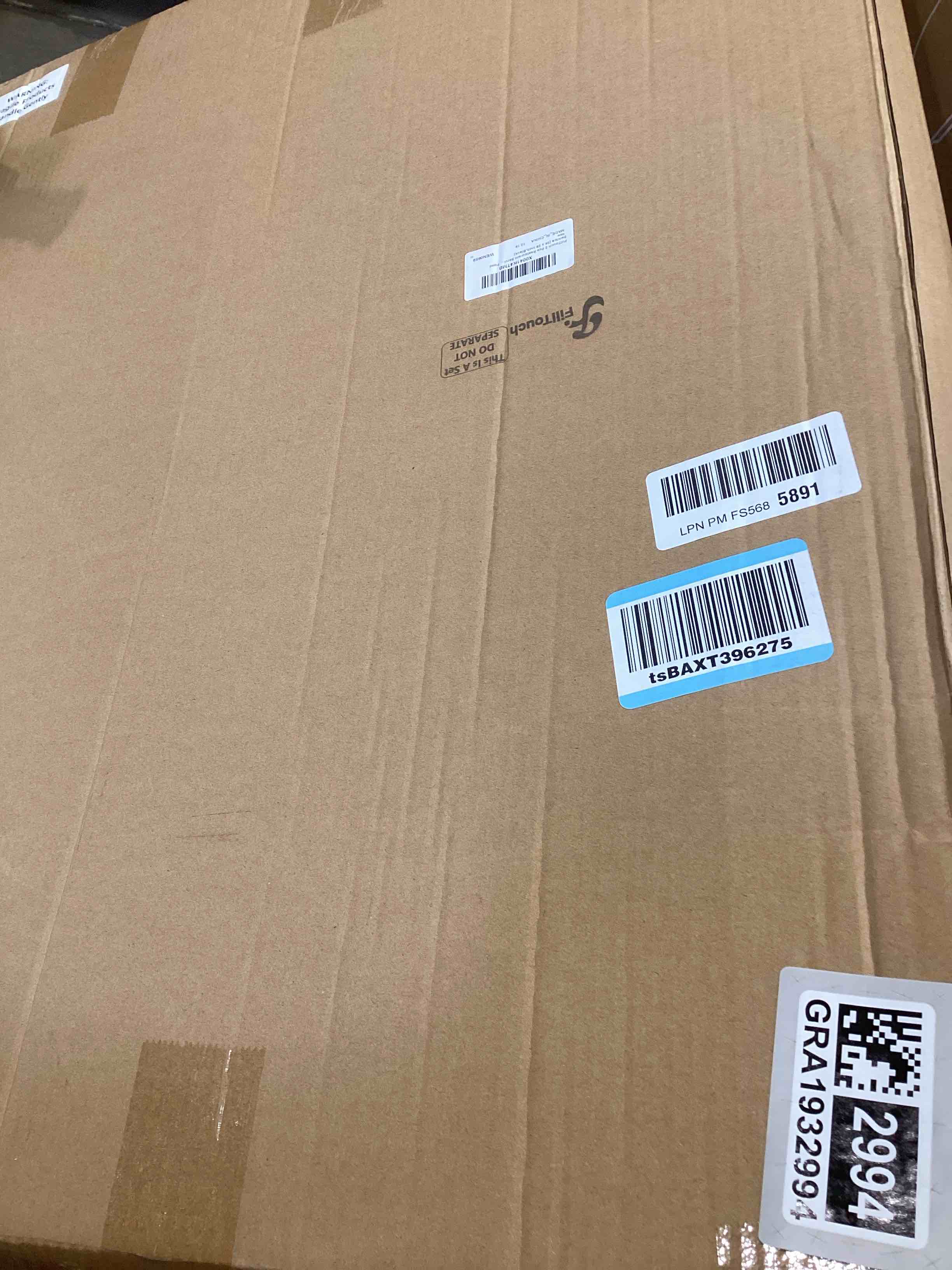 Condition photo showing Good Condition for 2 Pcs Restaurant Serving Trays PP Plastic Non Slip Rubber Lined Large Oval Tray for Kitchen Dining Room Cafeterias Fast Food Service (24 x 29 Inch,Black) 24 x 29 Inch Black 2