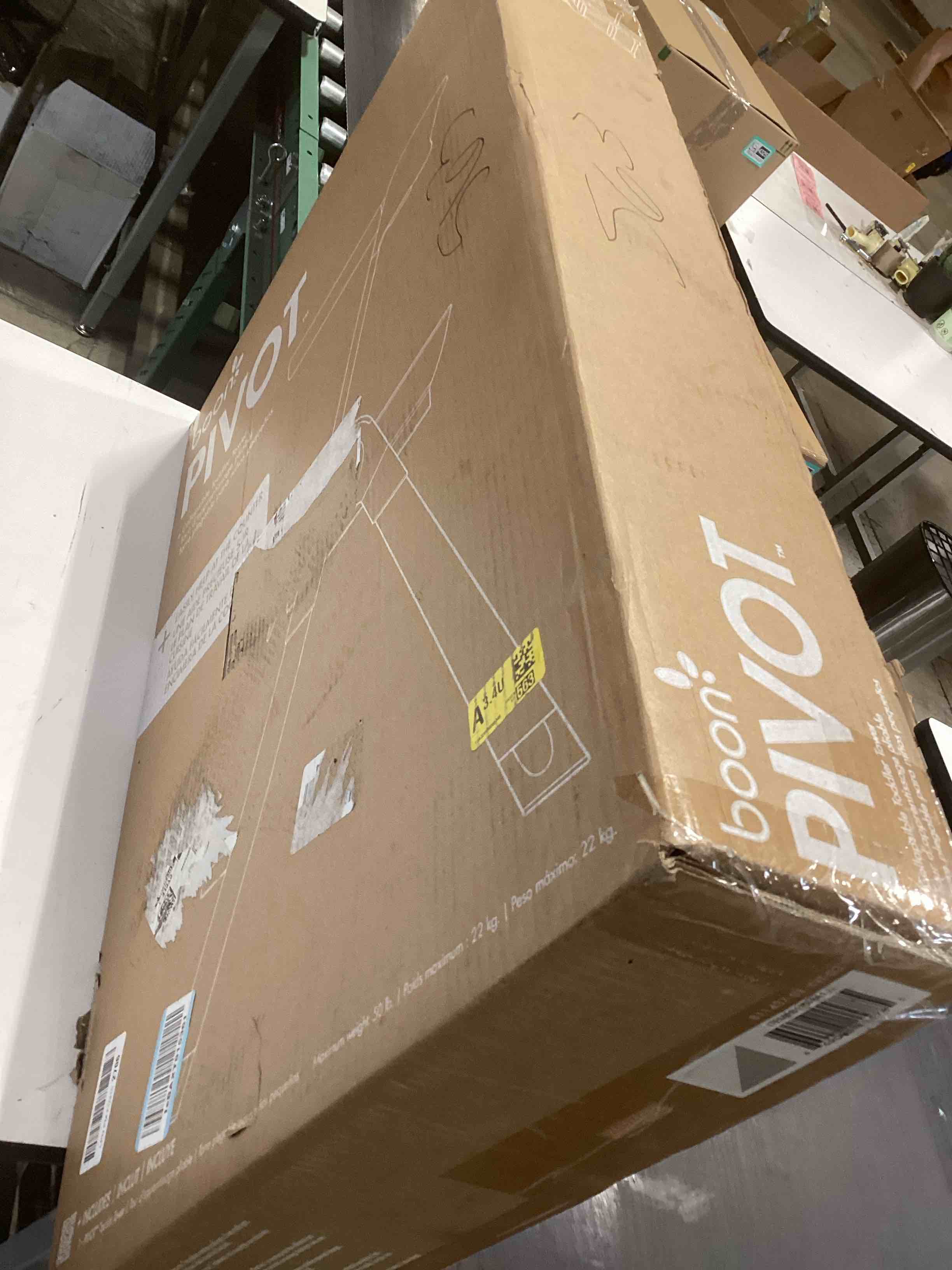 Condition photo showing Good Condition for Boon Pivot Toddler Tower Kids Kitchen Step Stool - Folding Step Stool for Bathroom Sink or Kitchen Counter - CPC Certification - White - Ages 18 Months to 4 Years