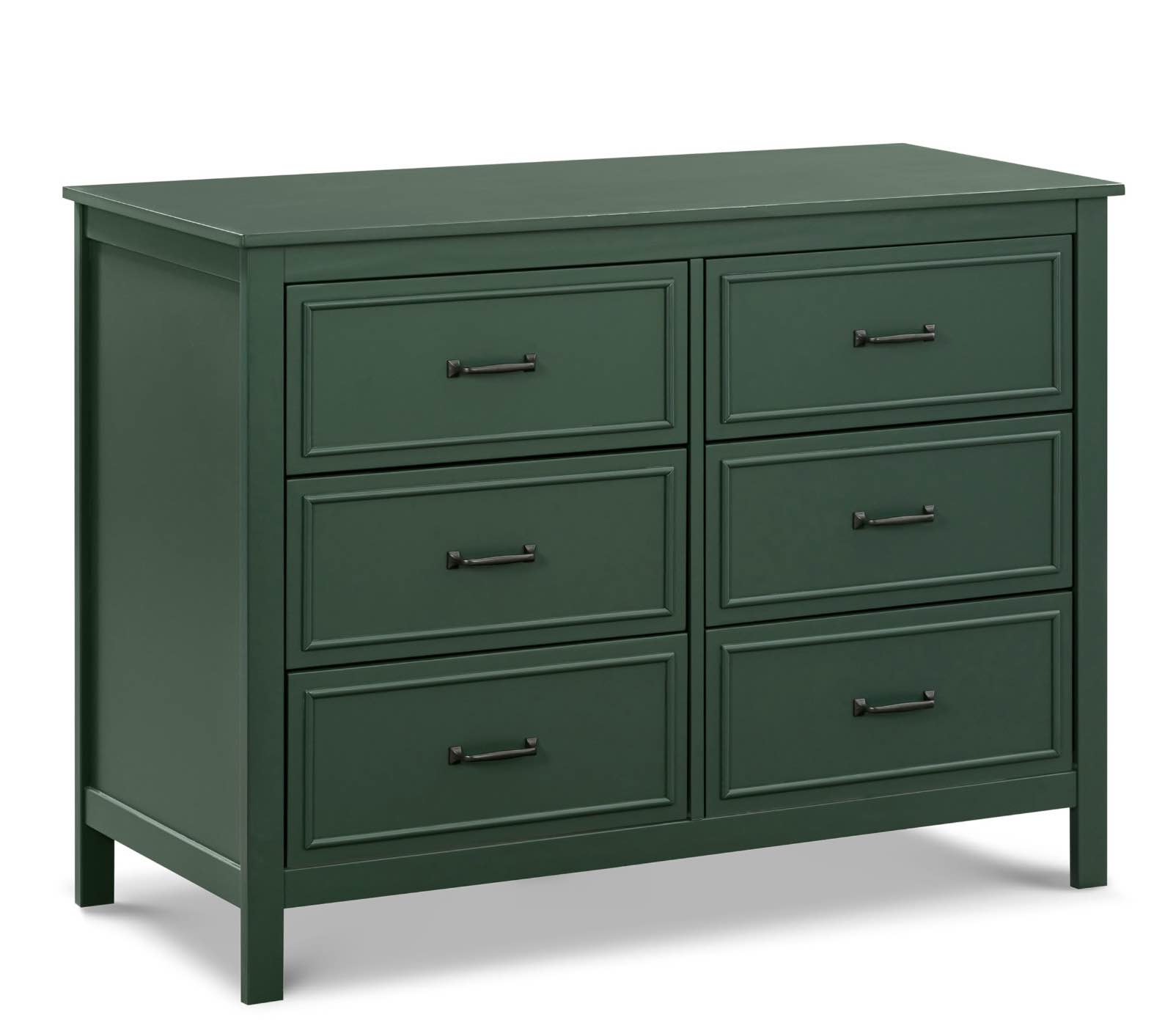 DaVinci Charlie 6-Drawer Double Dresser in Forest Green, GREENGUARD Gold Certified