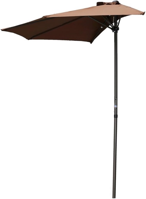 YF-114 International Caravan Furniture Piece 9-Foot Half Round Wall Hugger Umbrella