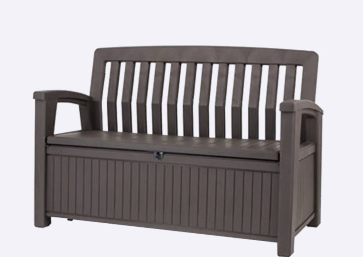 Patio 60 Gallon Outdoor Storage Bench - Brown