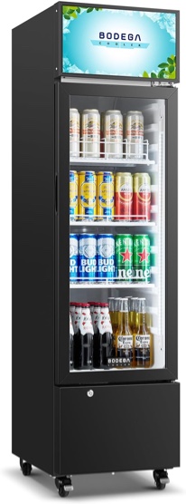BODEGACOOLER Beverage Refrigerator and Cooler, 6.34 Cu. Ft Commercial Refrigerators for Drink, Beer, Tall Commercial Cooler for Beer, Soda, Single Door...