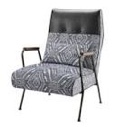 Khelani Upholstered Armchair with Metal Base