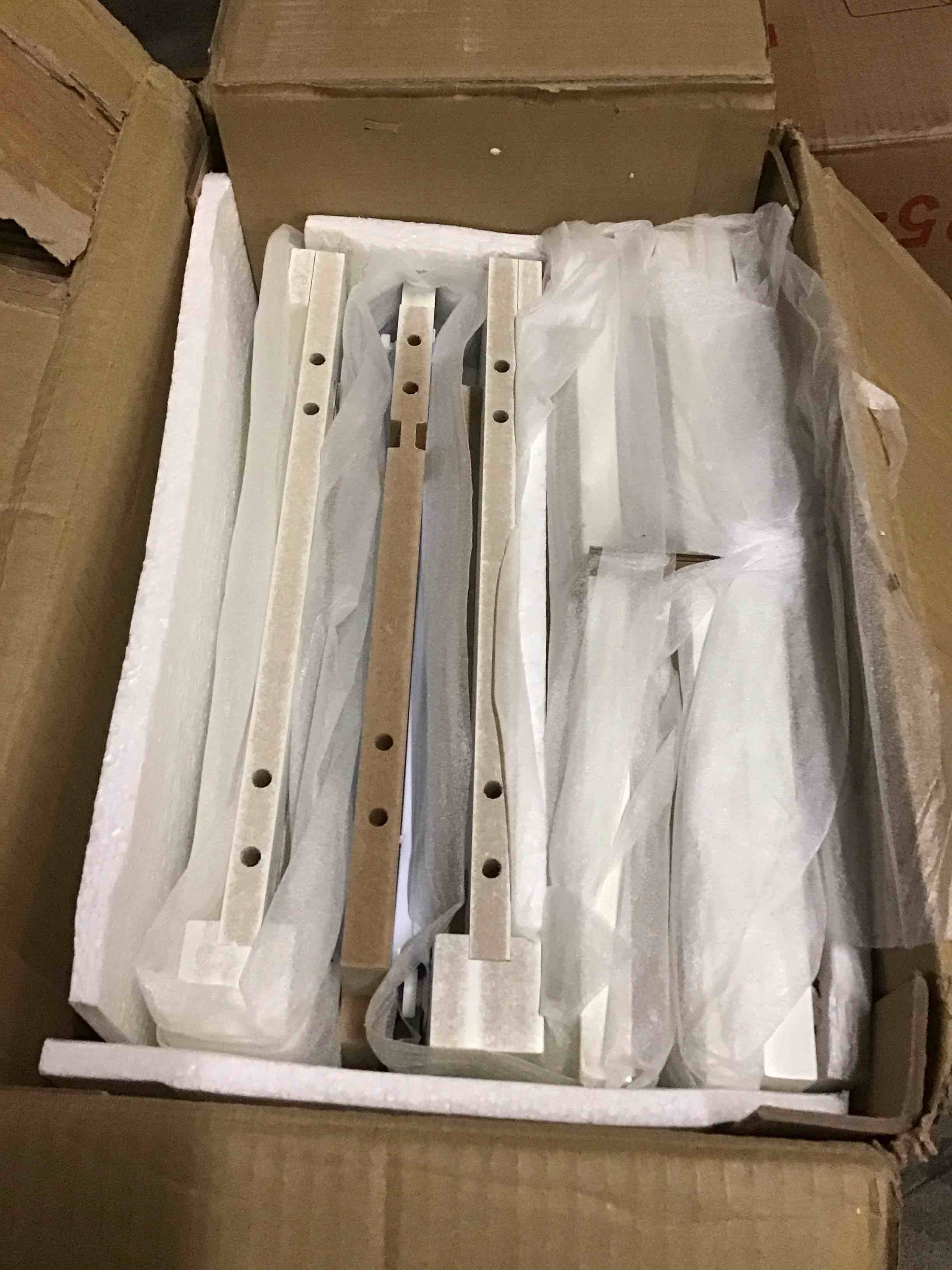 Condition photo showing As Is for (Incomplete! Only Box 2 of 2) CosmoLiving by Cosmopolitan Westerleigh 6-Drawer Dresser, White