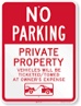 Smartsign “No Parking - Private Property, Vehicles Will Be Ticketed/Towed at Owner's Expense” Sign | 18" x 24" 3M Engineer Grade Reflective Aluminum 3M EG Reflective Aluminum 18"x24"