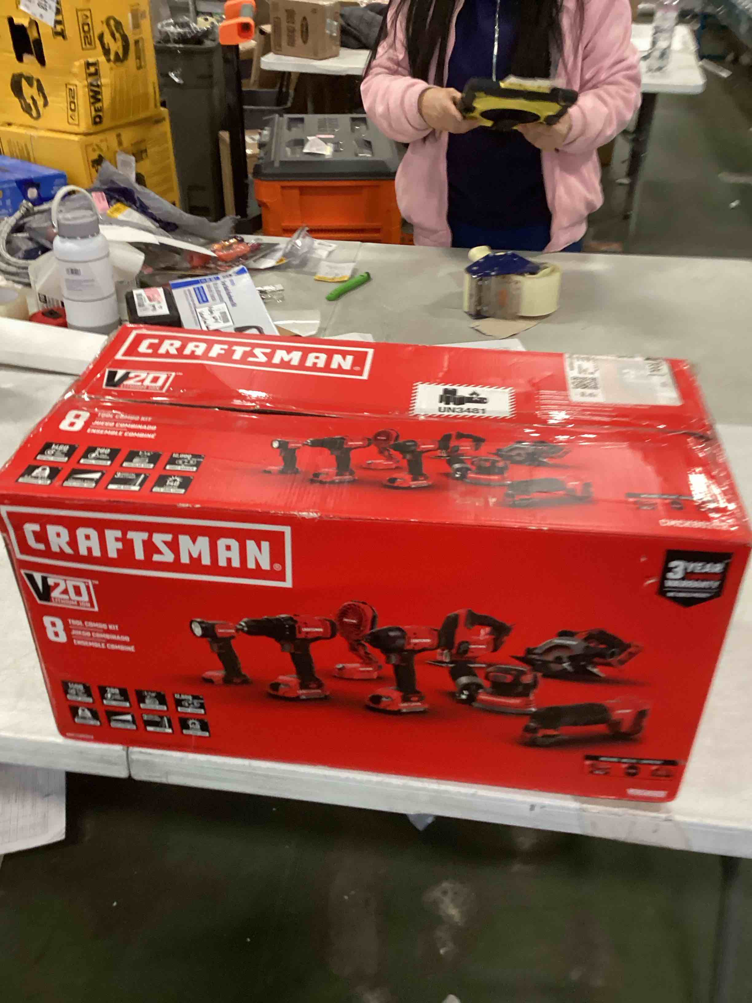 CRAFTSMAN V20 8-Tool Combo Kit, 20V Max Power Tools, 2 Batteries and Charger with Case