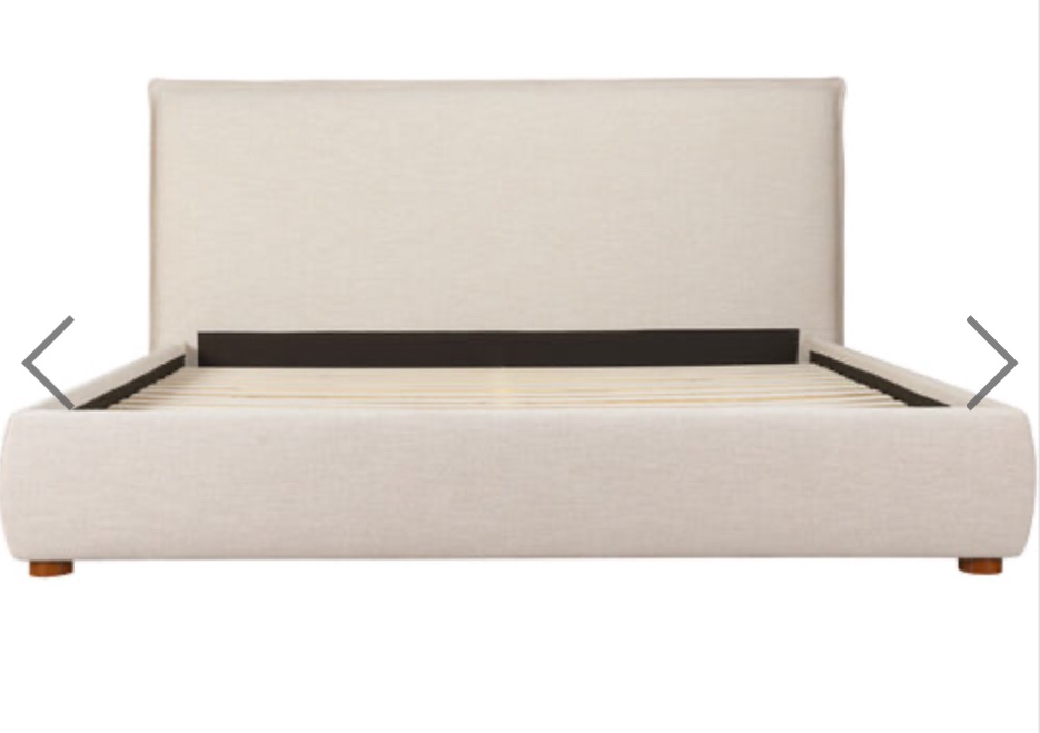 *incomplete,box 1/3 only* Luzonet Queen Bed Wheat Headboard Size: Queen, Color: Beige