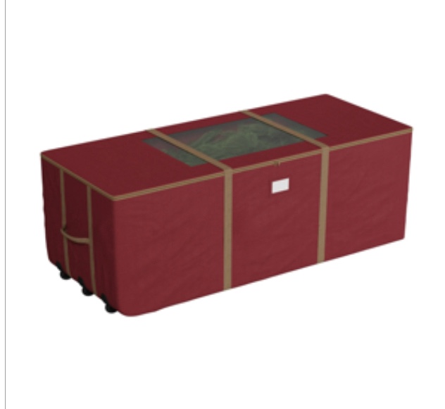 Elf Stor Premium Christmas Tree Storage Bag, fits up to 12ft Tree, Green 12 FT red