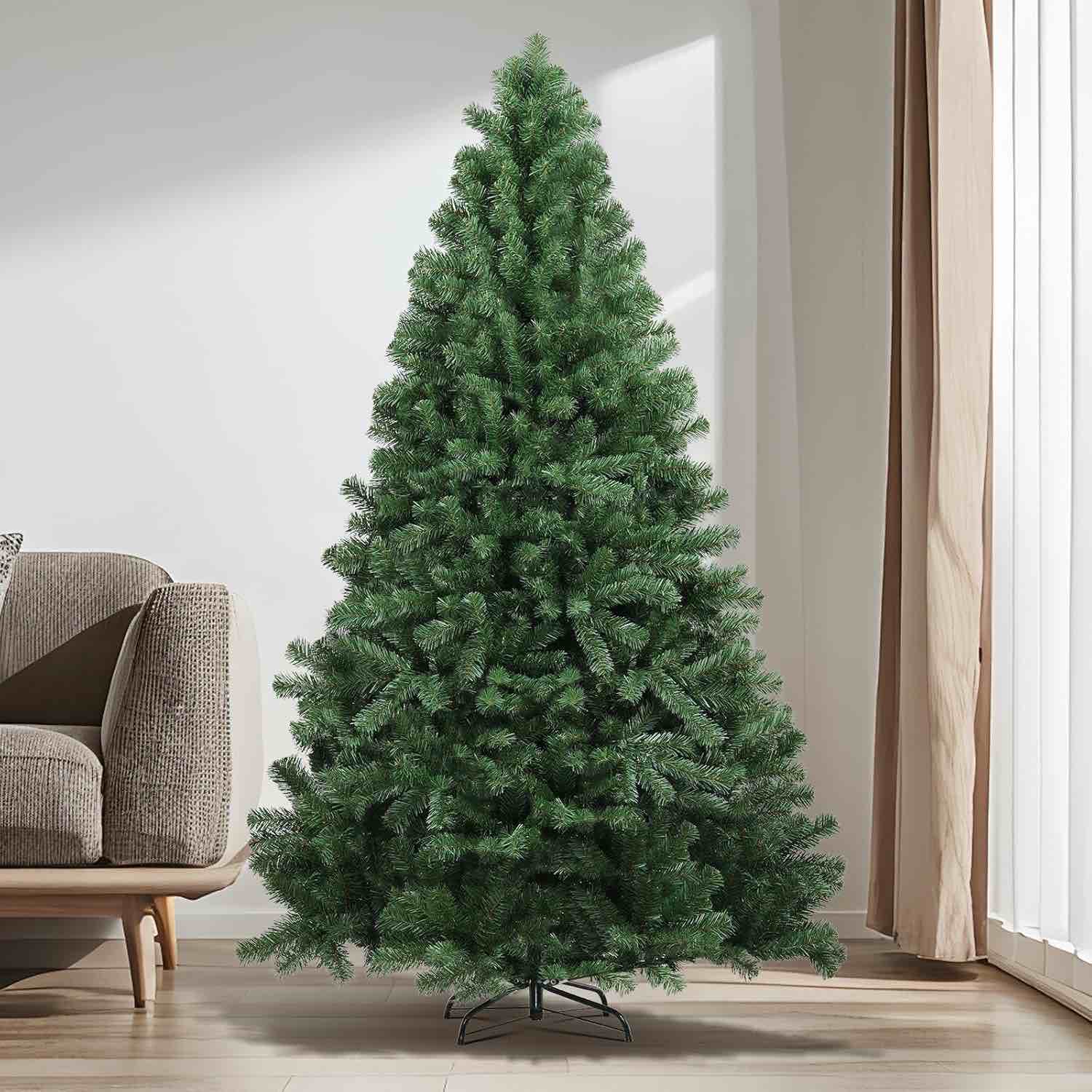 COMHOMA Christmas Tree 6.5ft, Artificial Green Christmas Tree H-CT003