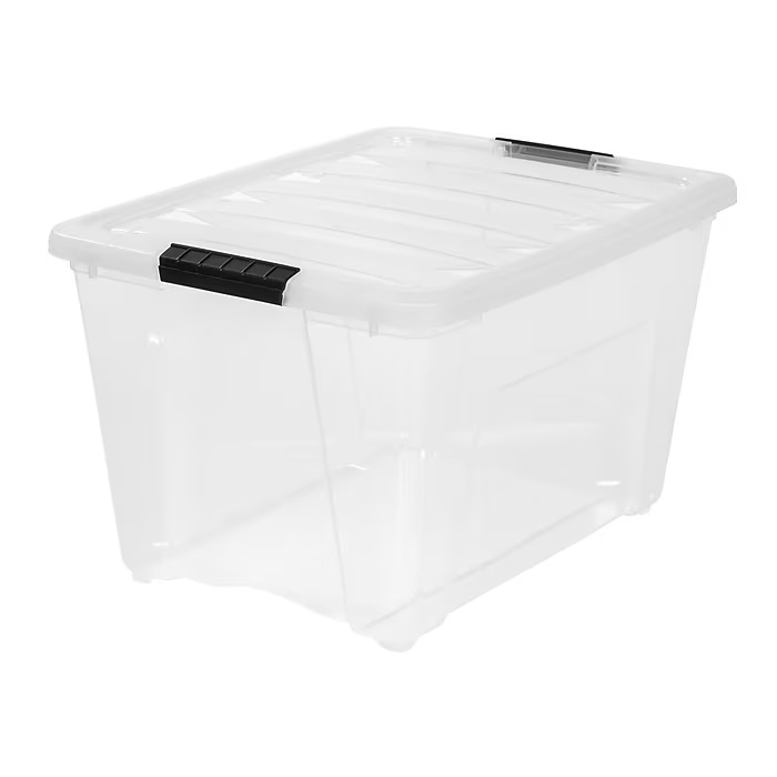 IRIS 53 Qt. Clear Storage Boxes TB-56D, 4 pack 