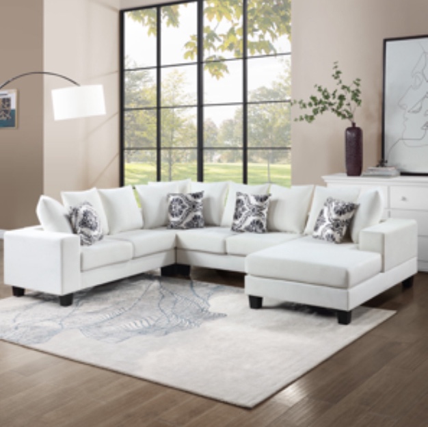 (incomplete corner chair only) EG Furniture Modern U Shape Sectional Sofa F10034-BC