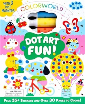 ColorWorld: Dot Art Fun! Plus 35+ Stickers and Over 30 Pages to Color!