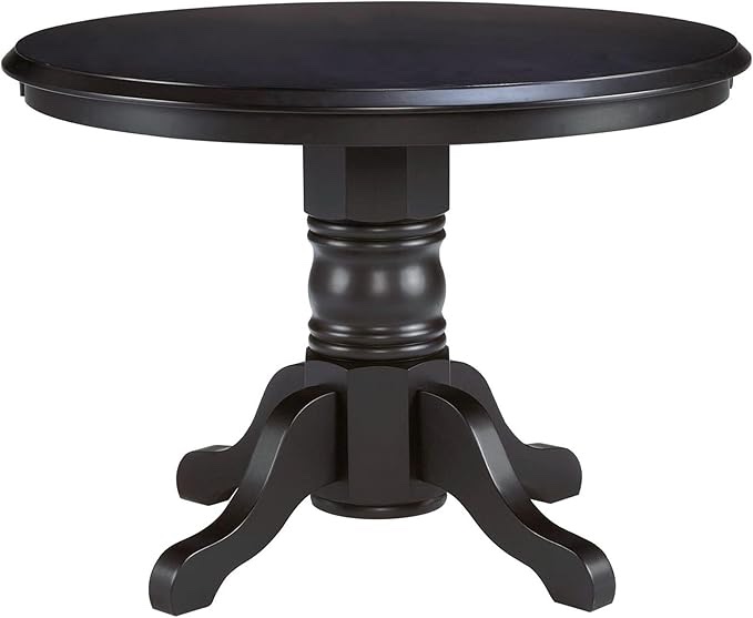 Homestyles Blair Black Round Dining Table, 42"