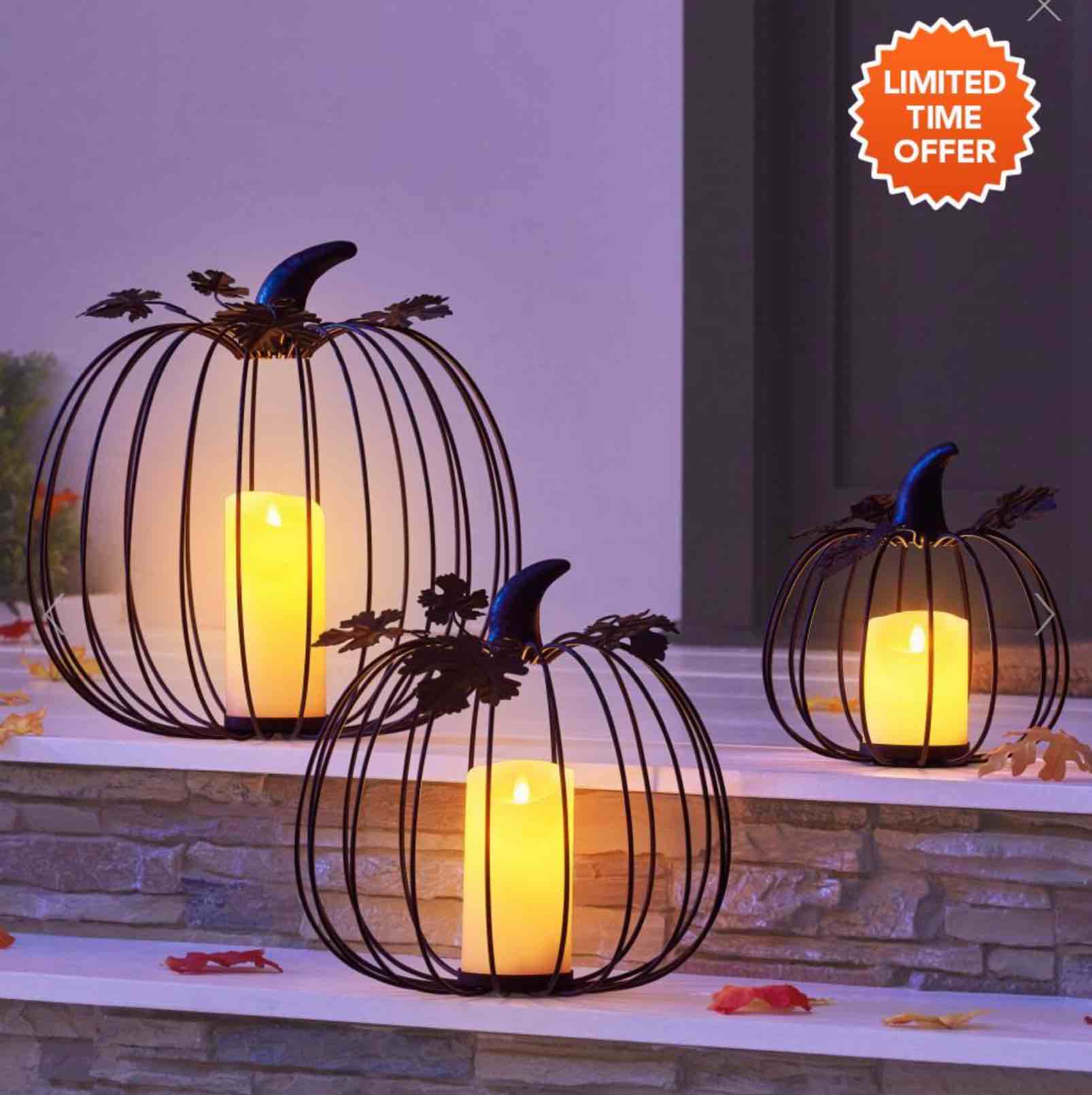 The Flameless Luminary Pumpkins