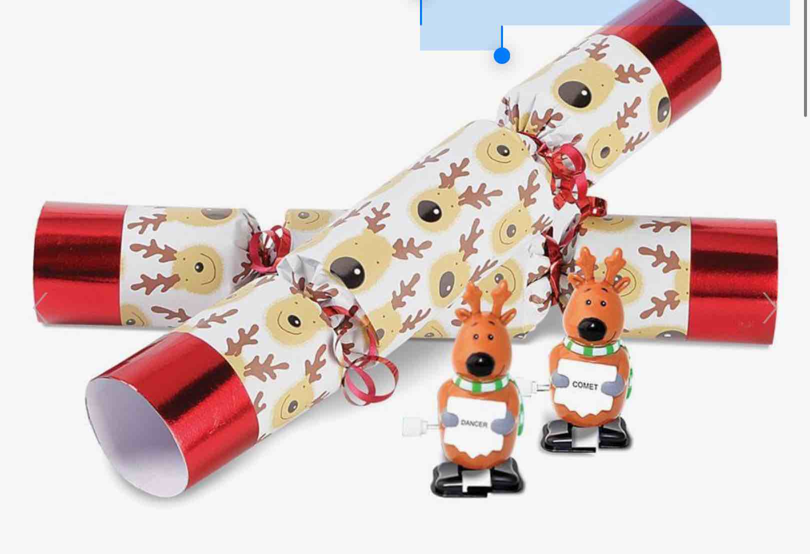 the christmas reindeer racing crackers