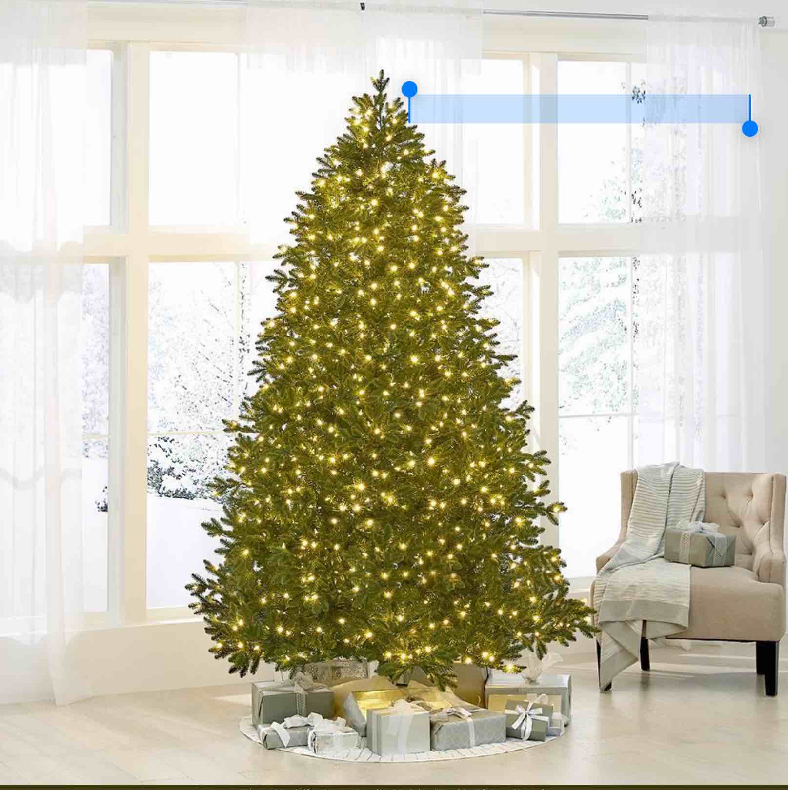 The World's Best Prelit LED Noble Fir 8.5 ft) incomplete box B