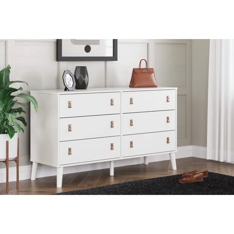 White Gallaher 59'' W 6 - Drawer Dresser