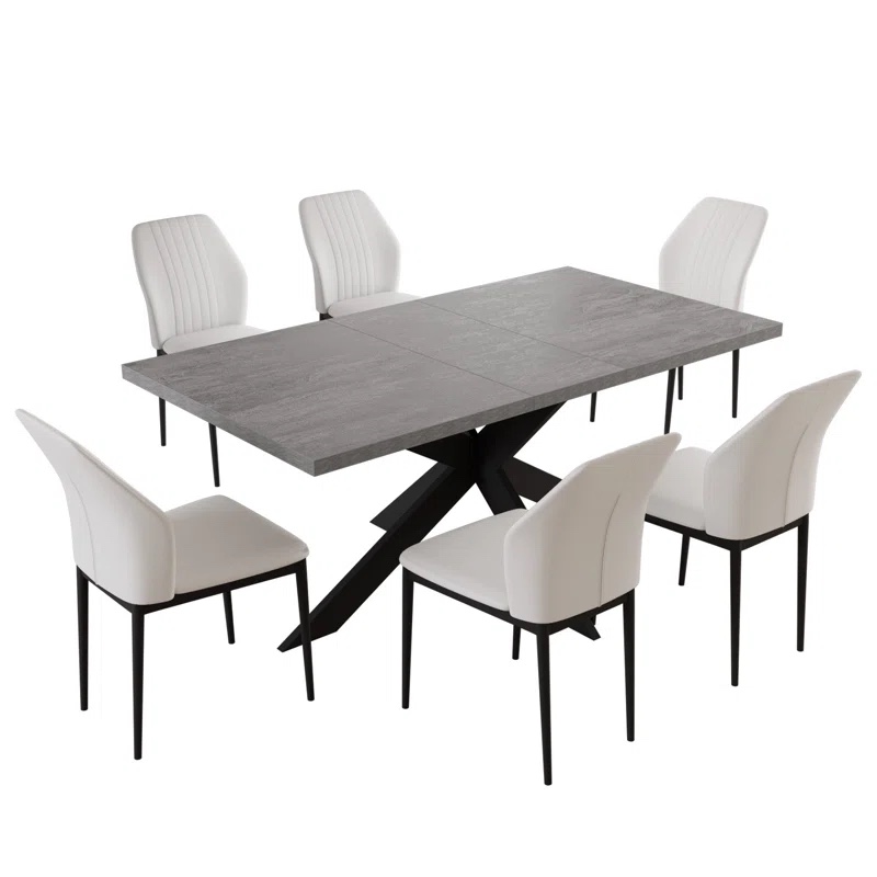 Geigle Extendable Table Set for Kitchen Dining Room Table, Home ...