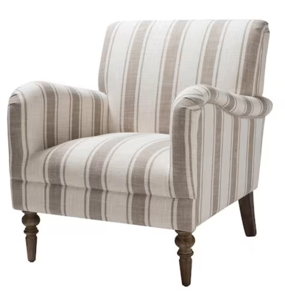 Hallstatt Tan Polyester Arm Chair (Set of 1)